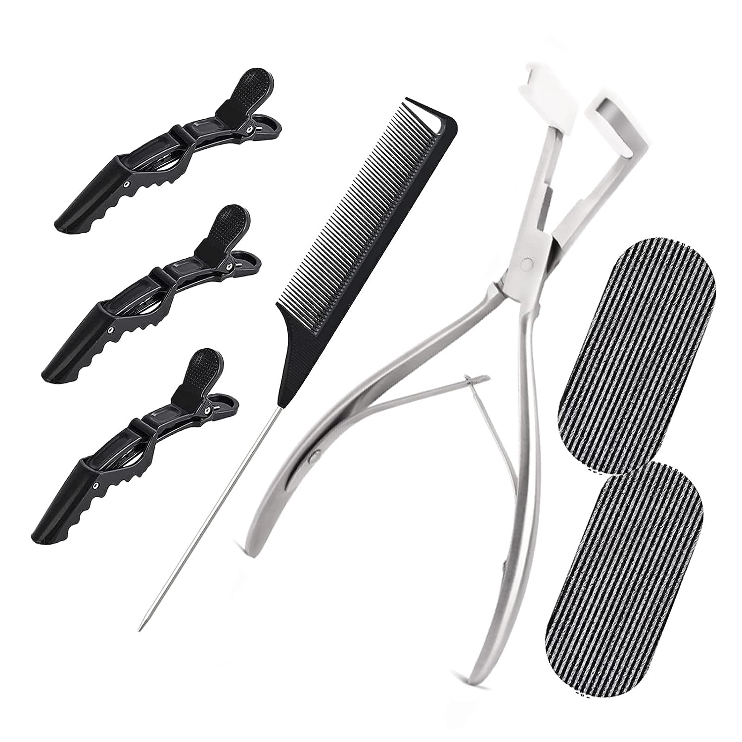 NEWISHTOOL Tape in Hair Extension Tools Kit, Stainless [...]
