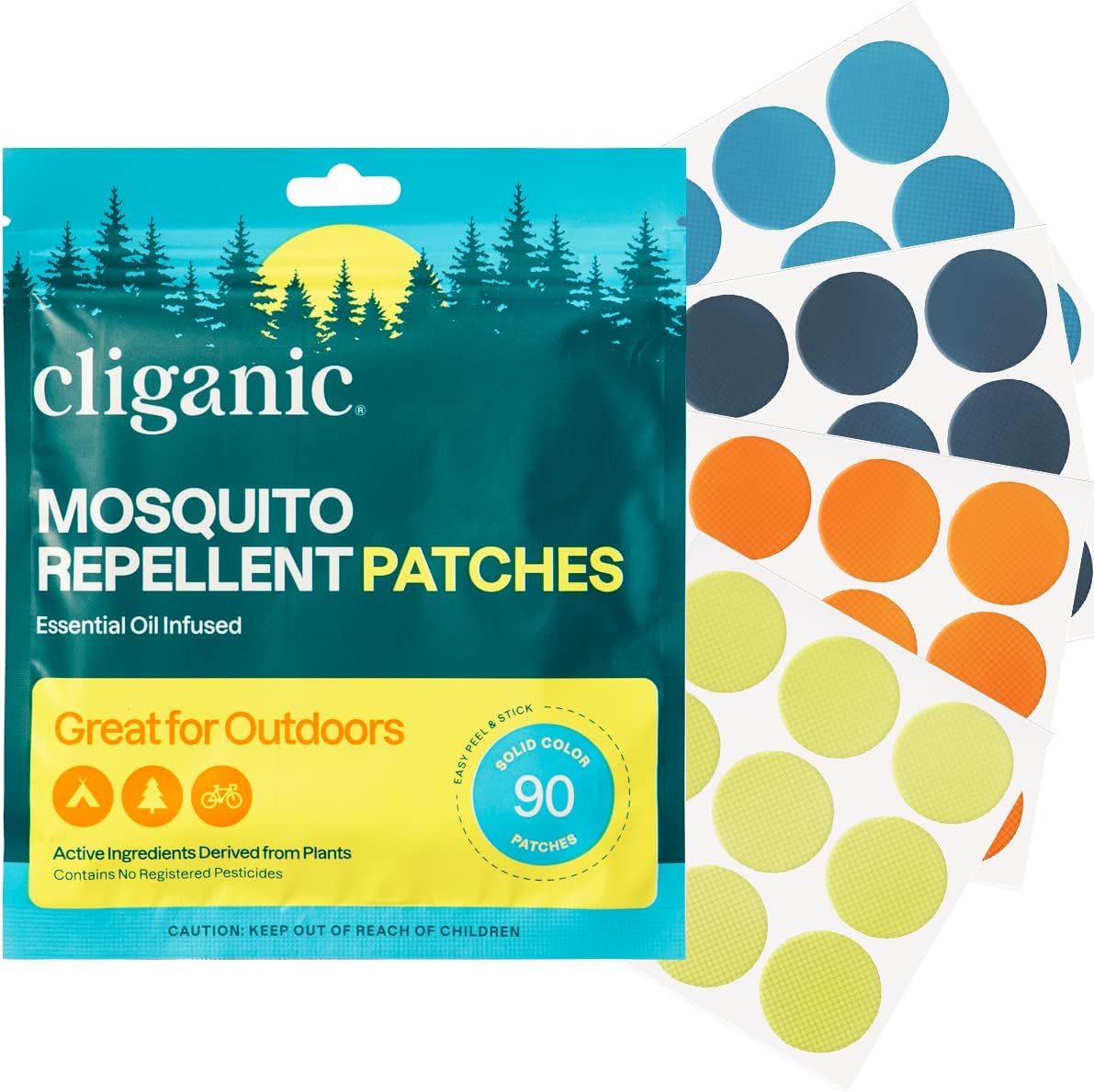 Cliganic Mosquito Repellent Stickers (90 Pack) - [...]