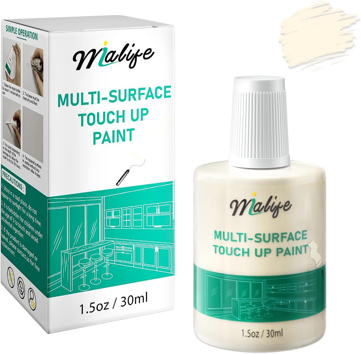 Multi-Surface Touch Up Paint, Waterproof and Quick [...]