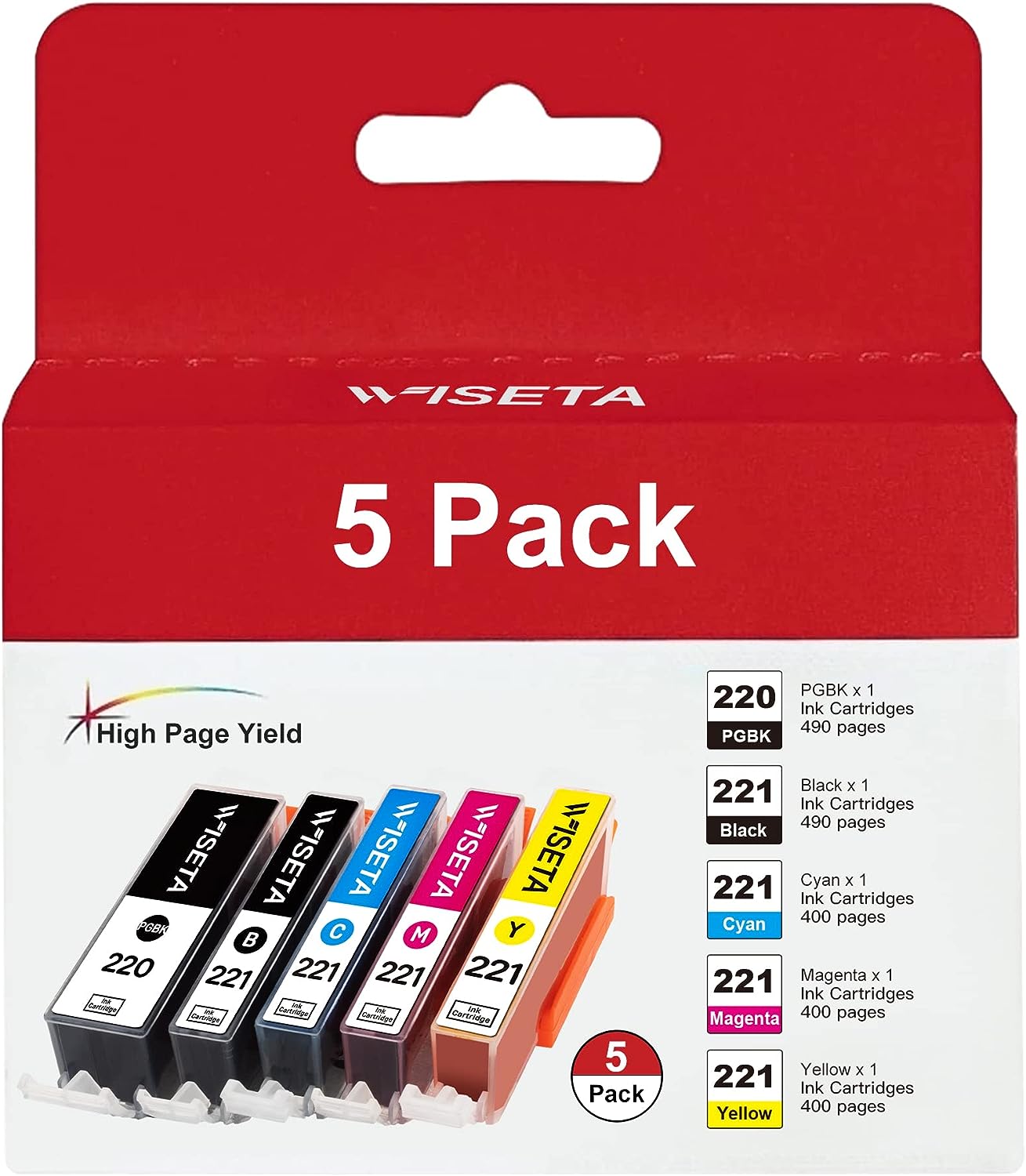 220 221 Ink Cartridge Value Pack Black/Color, Canon [...]