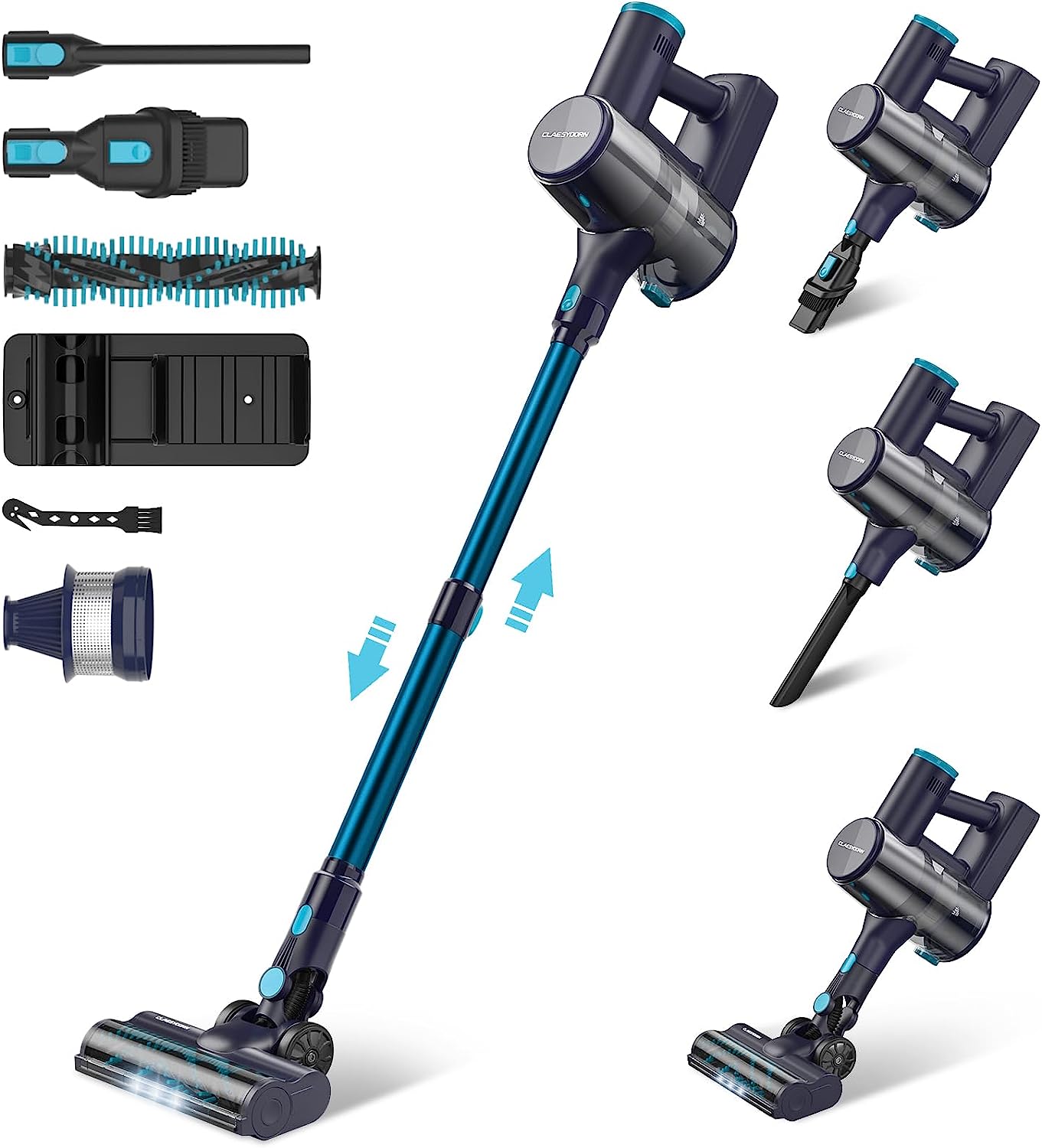 Claesydorn Cordless Vacuum Cleaner, 250W Powerful [...]