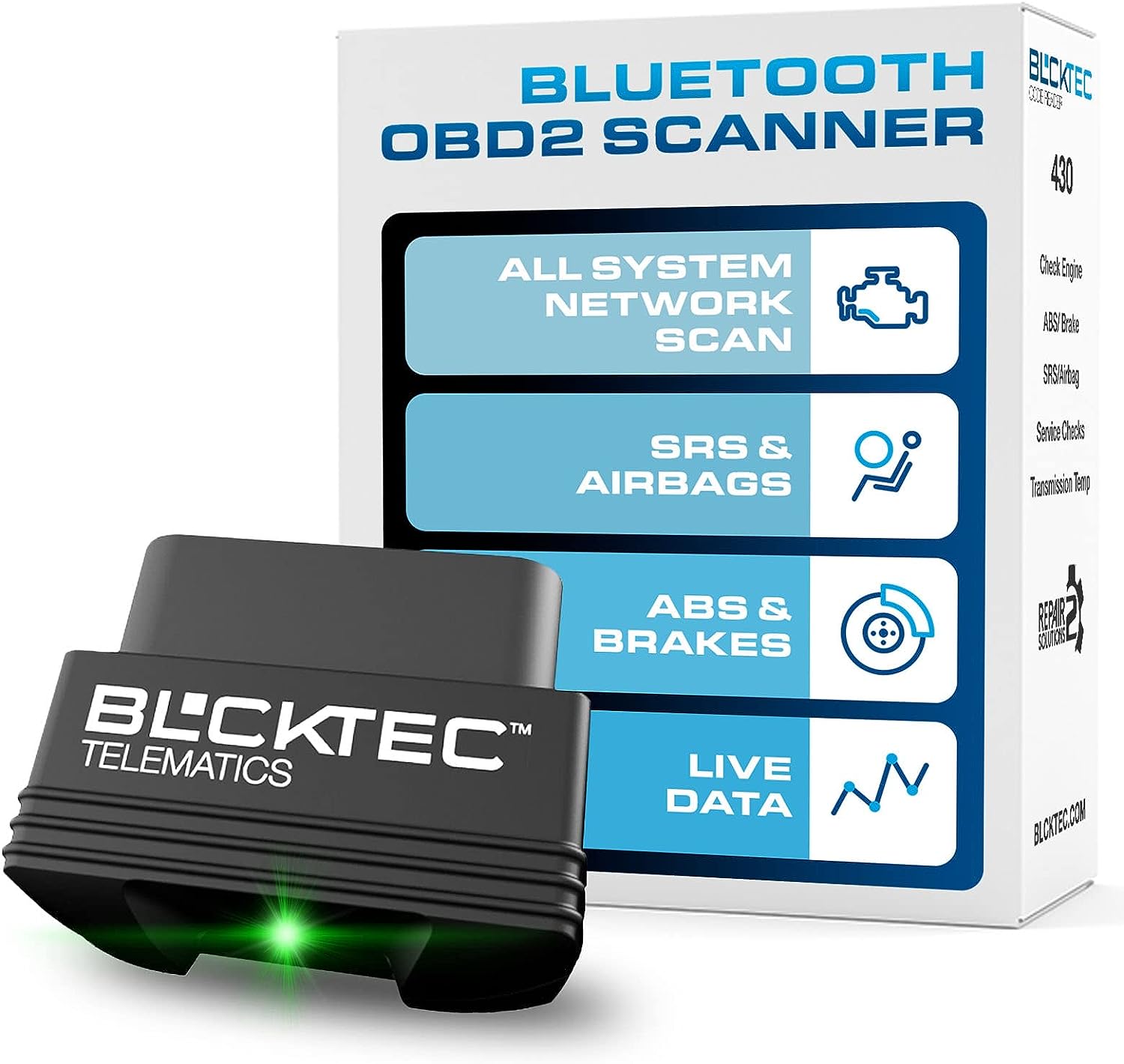 BLCKTEC 430 Bluetooth OBD2 Scanner Diagnostic Tool - [...]