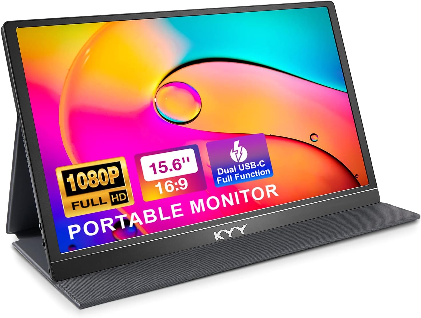 KYY Portable Monitor 15.6'' 1080P FHD USB-C Laptop [...]