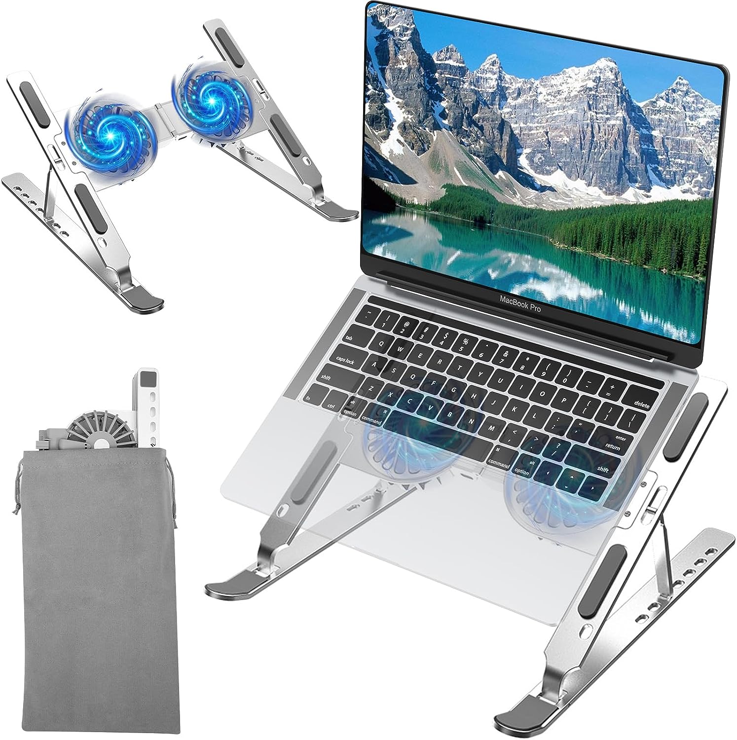 AVAKOT Laptop Stand with Fan | Laptop Stand for Desk [...]
