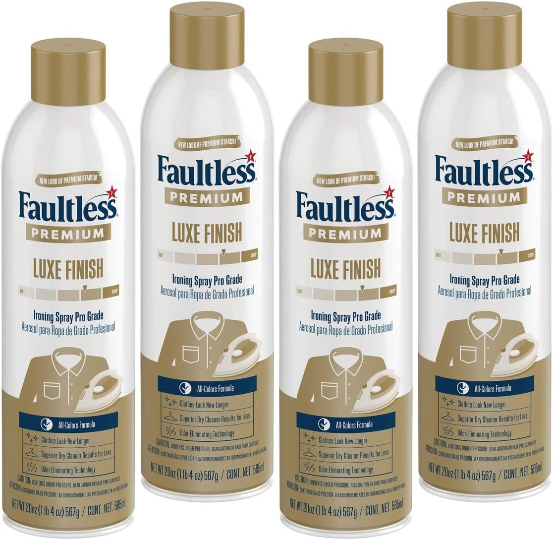 Faultless Premium Luxe Spray Starch (20 Oz, 4 Pack) [...]