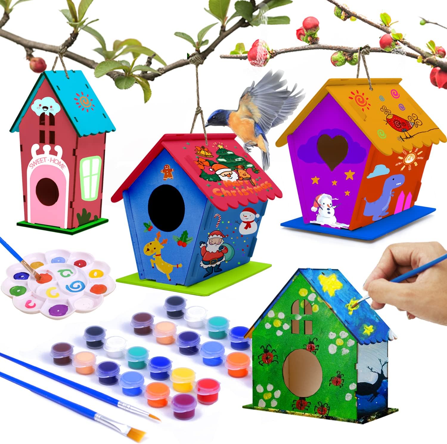 hapray 4 Pack Bird House Crafts for Kids Ages 5-8 [...]