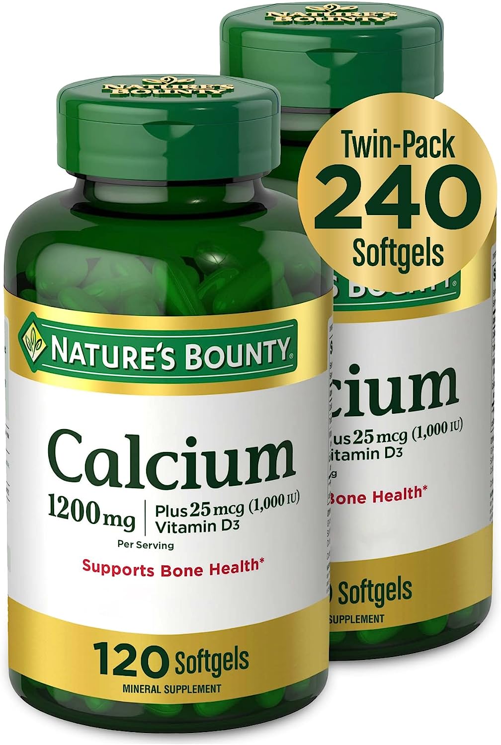 Nature’s Bounty Calcium Plus 1000 IU Vitamin D3, [...]
