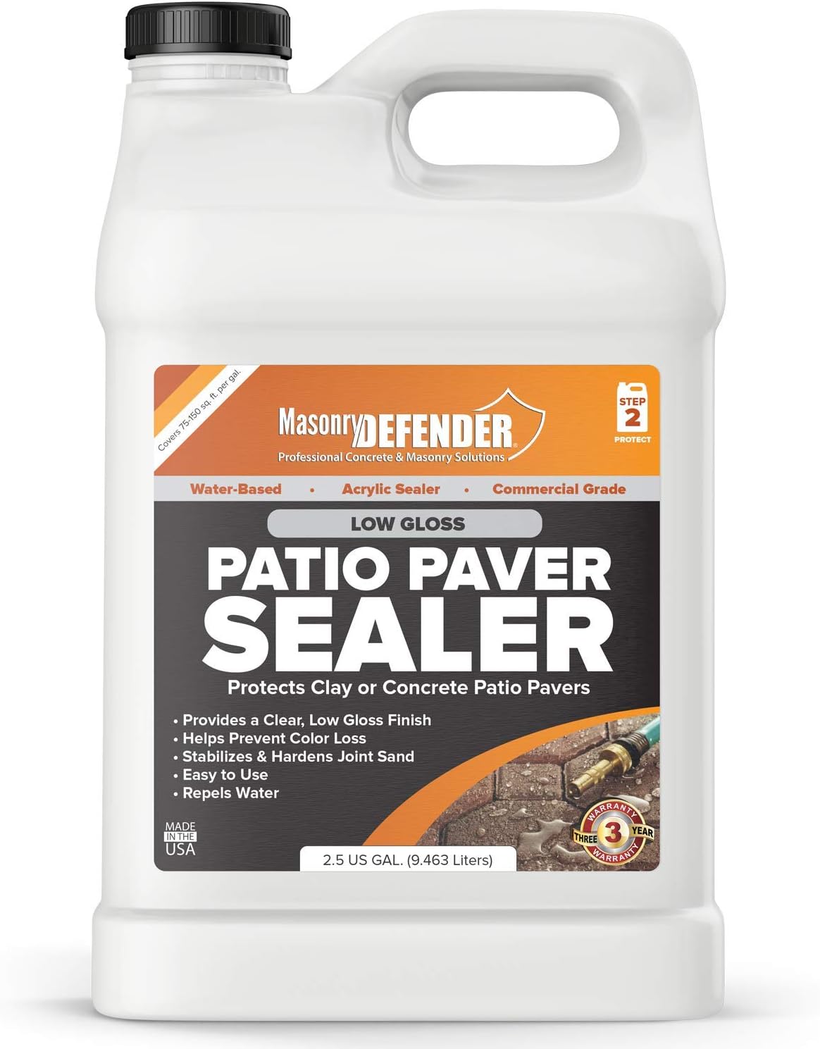 Low Gloss Patio Paver Sealer, 2.5 gal - Clear Water- [...]