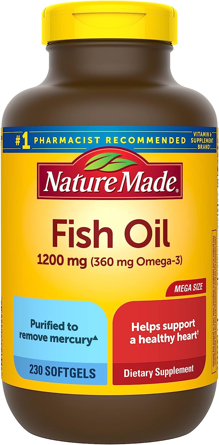 Nature Made Fish Oil 1200 mg Softgels, Fish Oil [...]