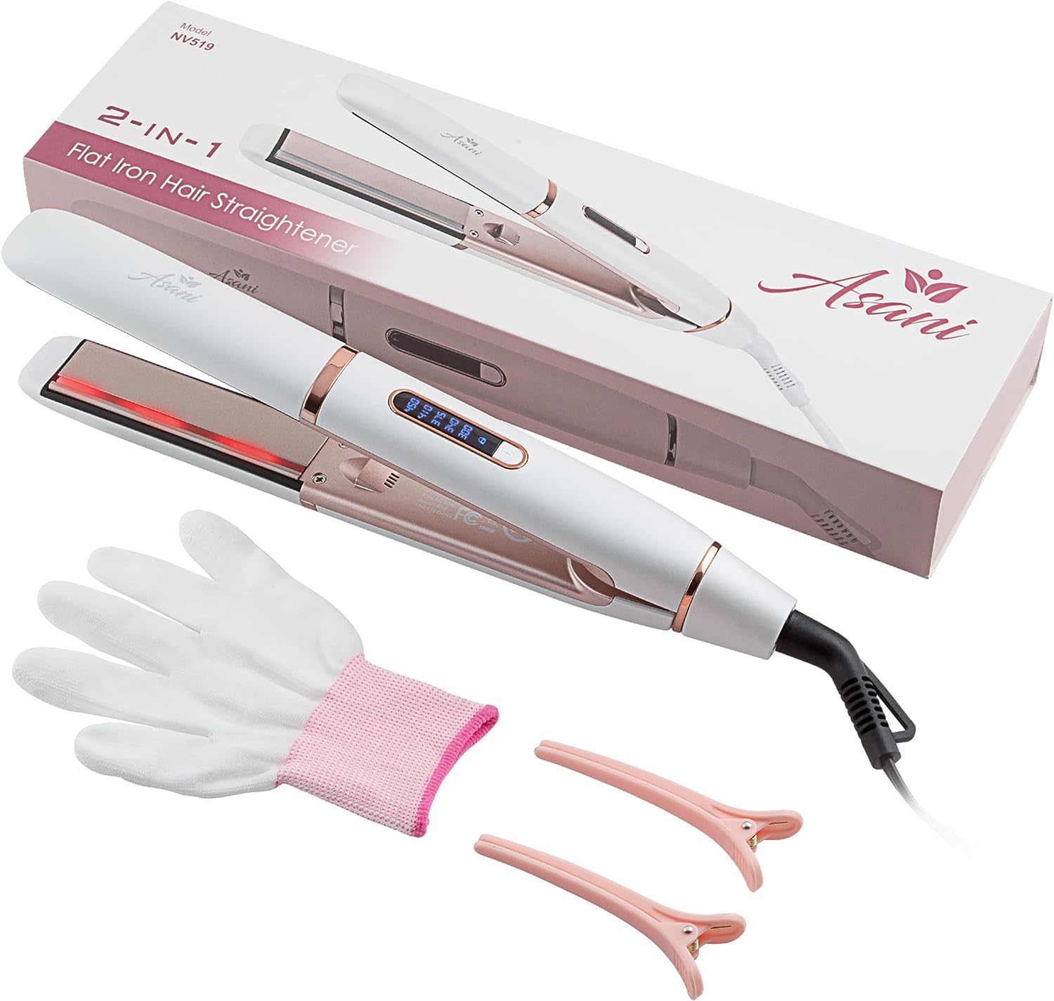 Flat Iron Hair Straightener and Curler 2 in 1 - [...]