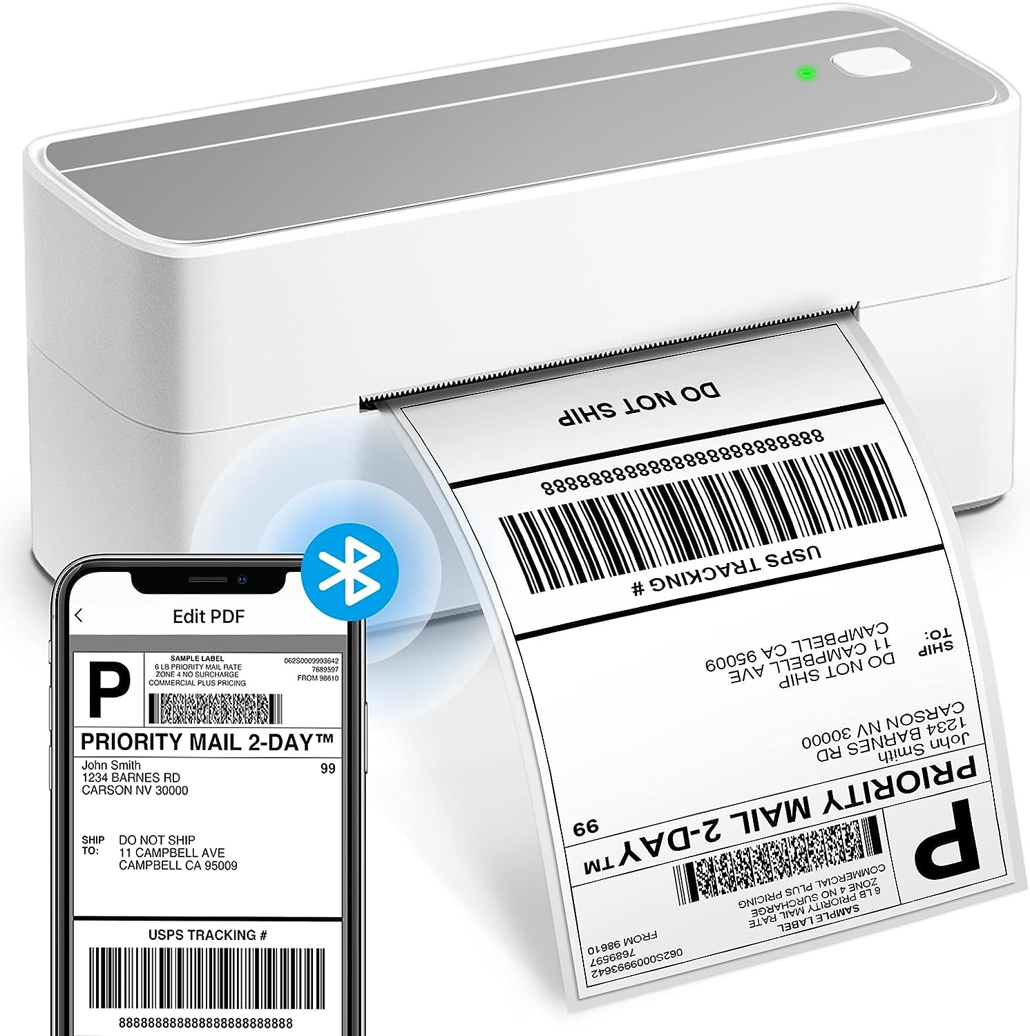 Bluetooth Thermal Shipping Label Printer - 241BT [...]