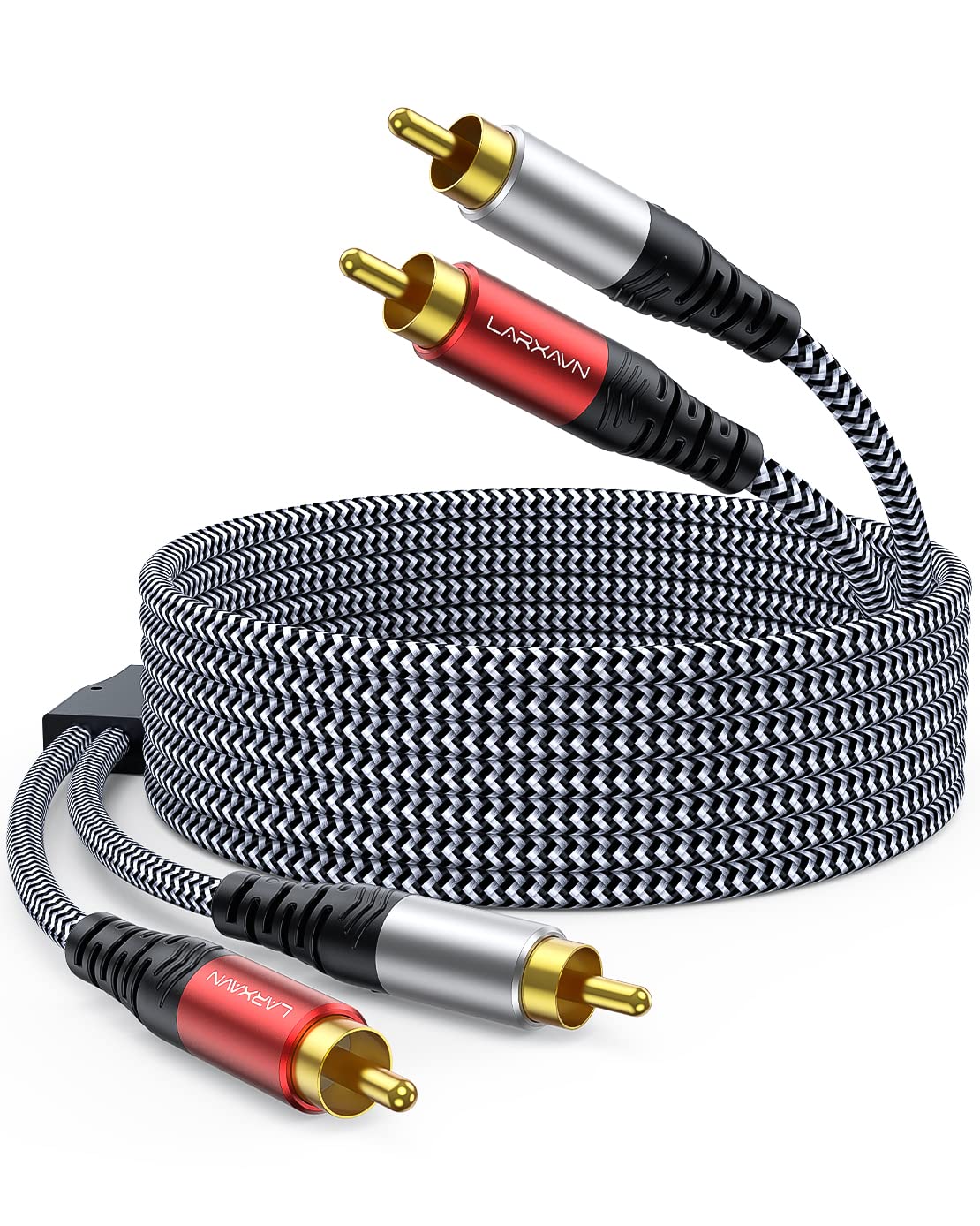 Larxavn RCA Cables, 2-Male to 2-Male RCA Audio Stereo [...]