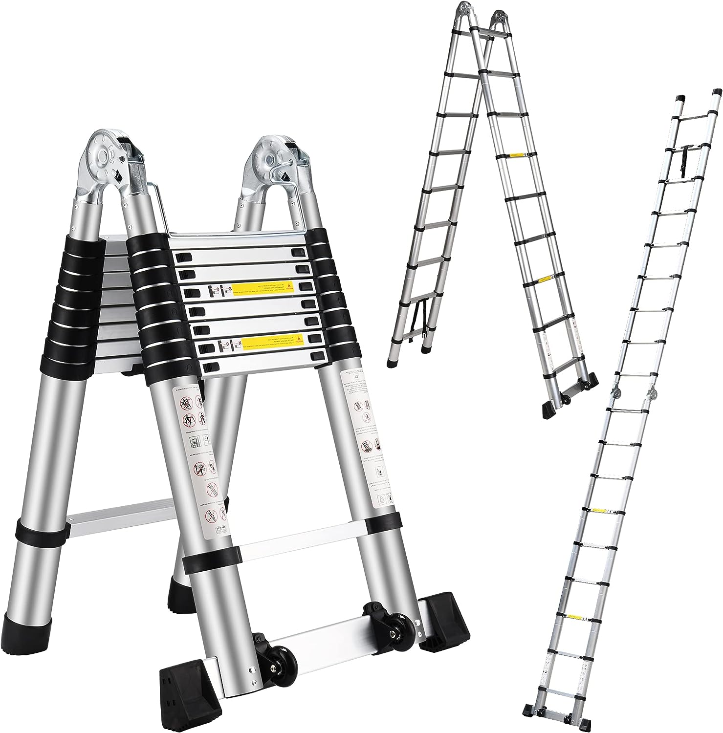 Wolec 18.5FT Telescoping A Frame Ladder with [...]