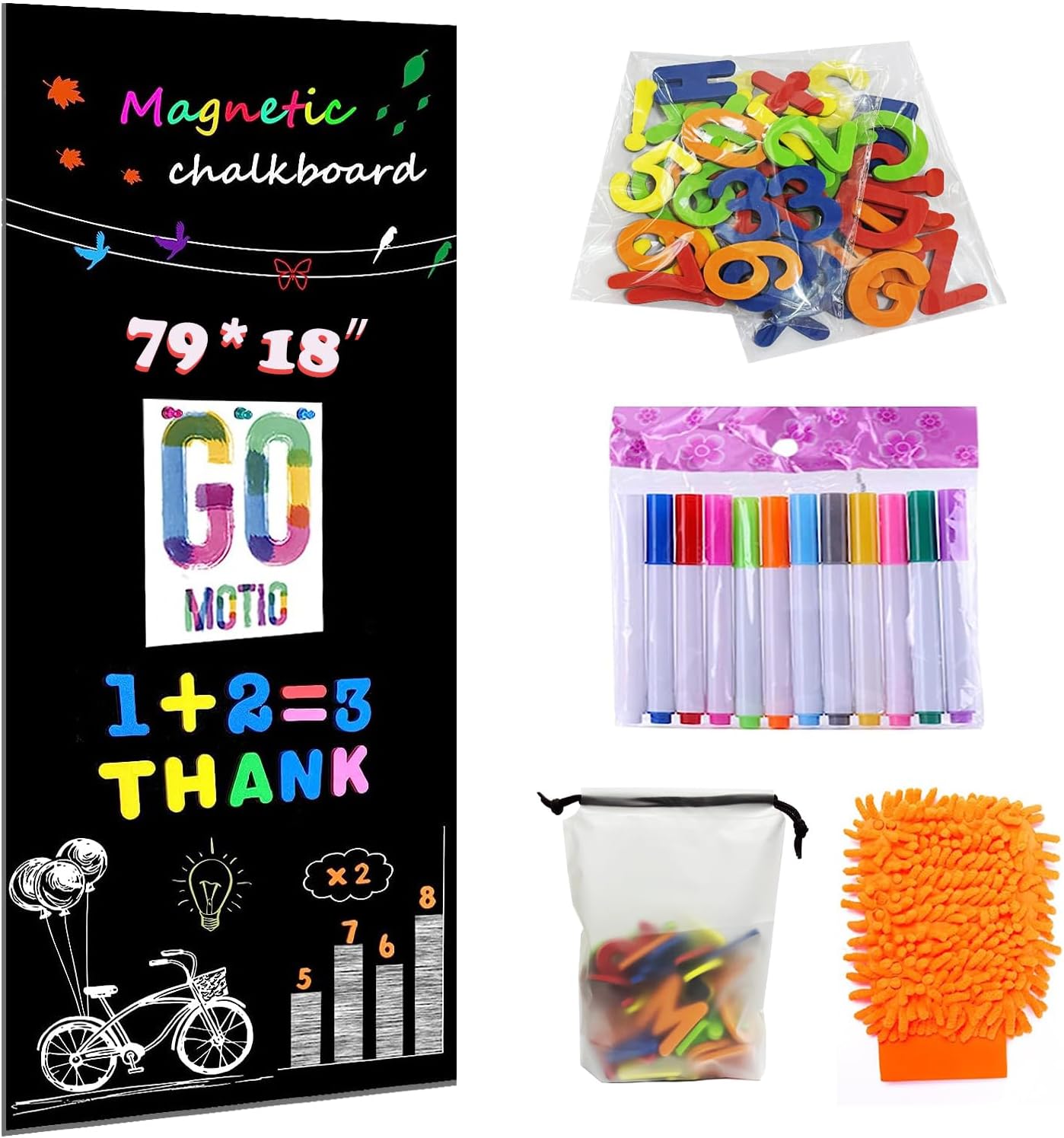 LACQWO Magnetic Chalkboard Contact Paper 79