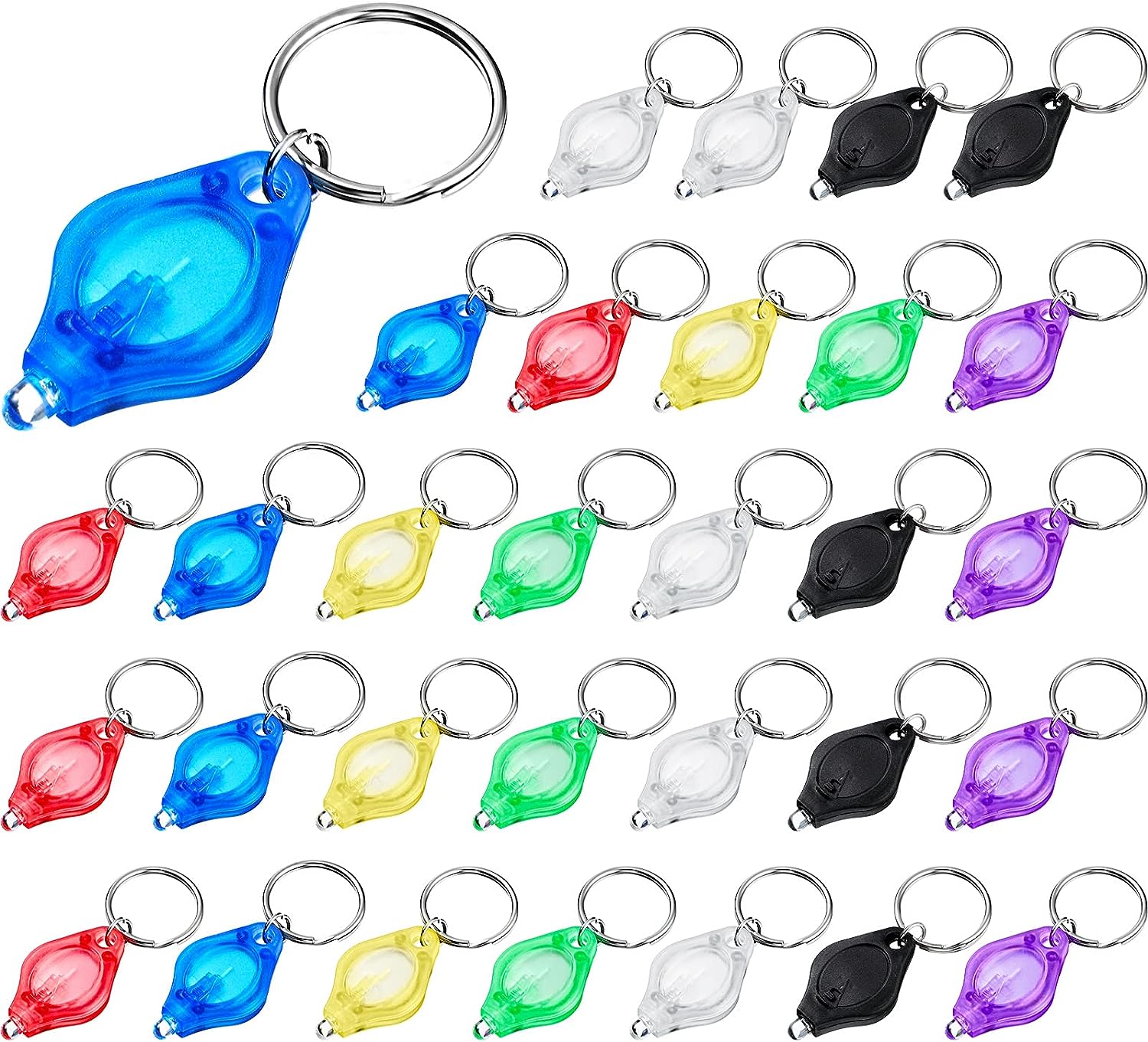 Trnayi 30 Pieces LED Keychain Light Mini Keychain [...]