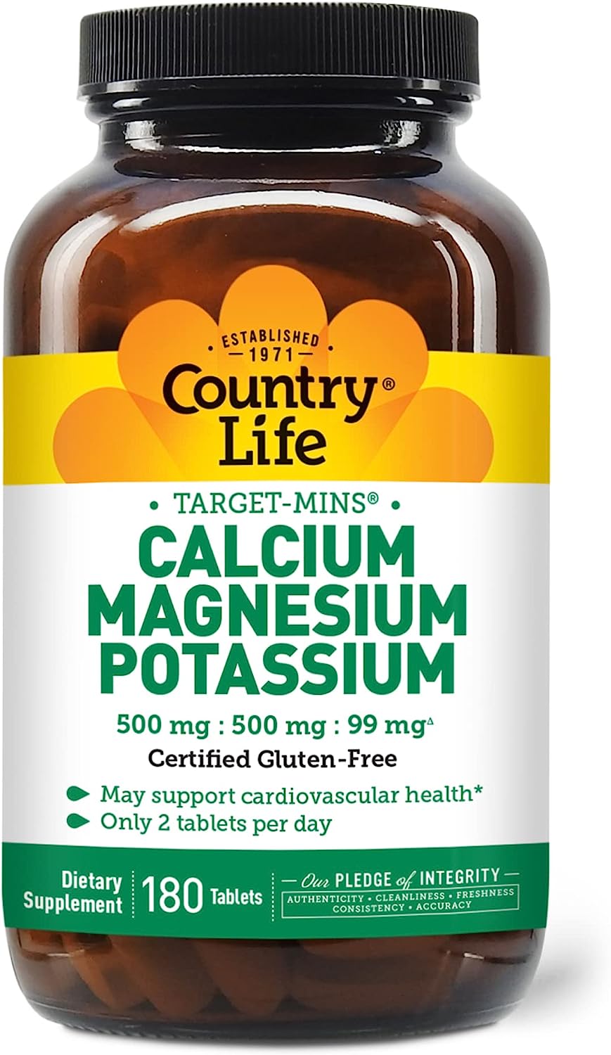 Country Life, Target-Mins Calcium Magnesium Potassium, [...]