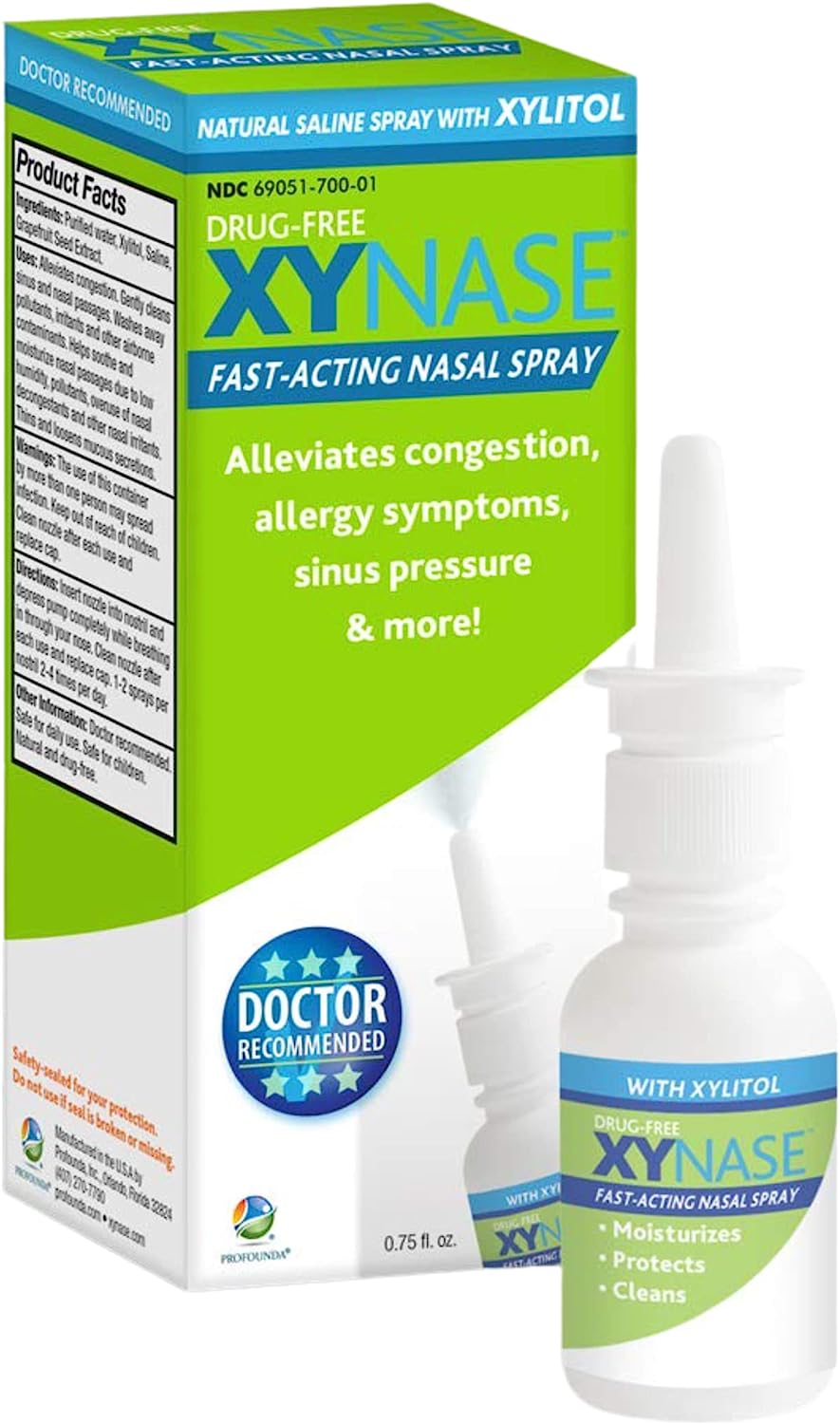Xynase® Natural Saline Nasal Spray with Xylitol - [...]