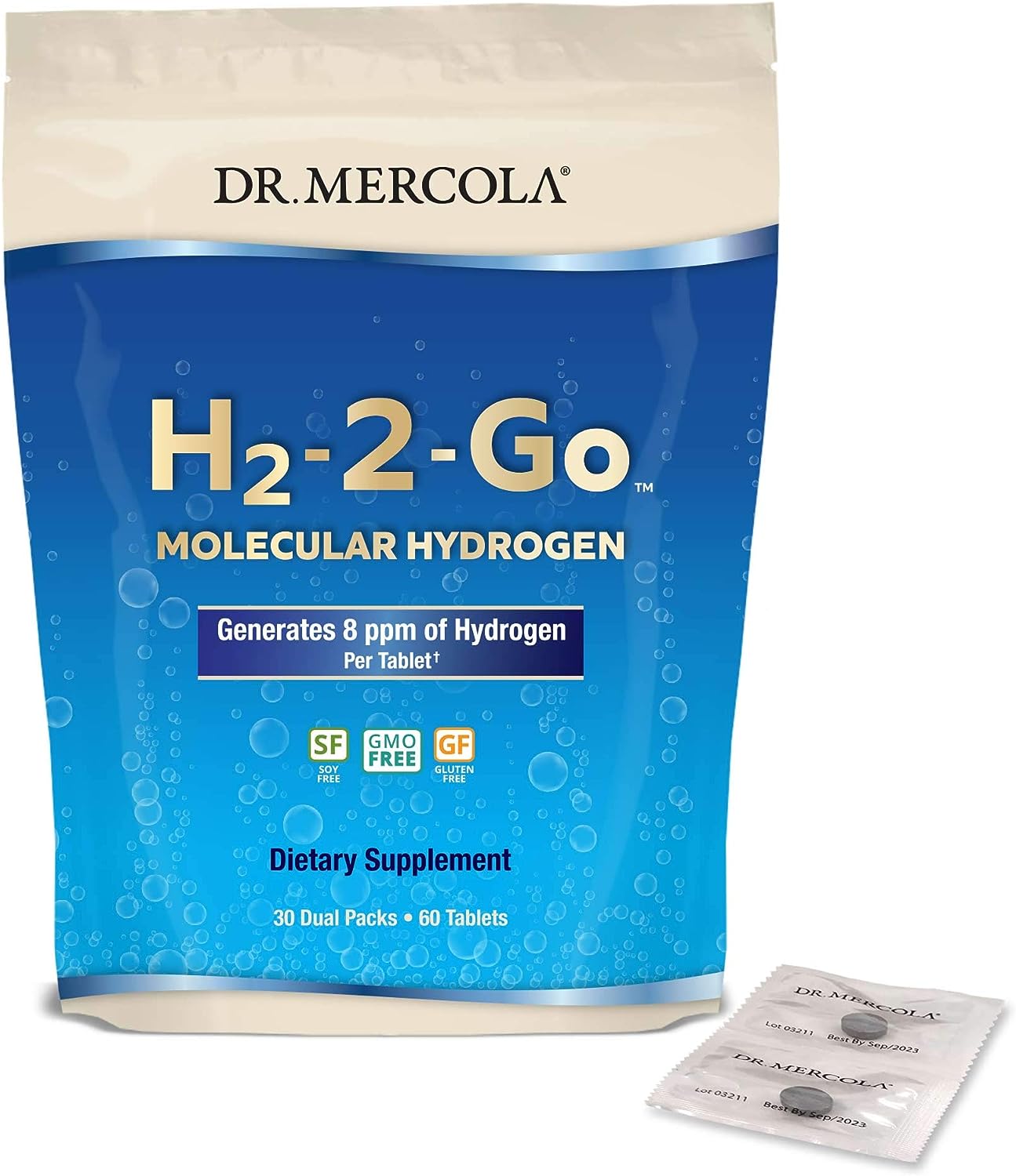 Dr. Mercola H2-2-Go Packets, Up to 8ppm of Molecular [...]