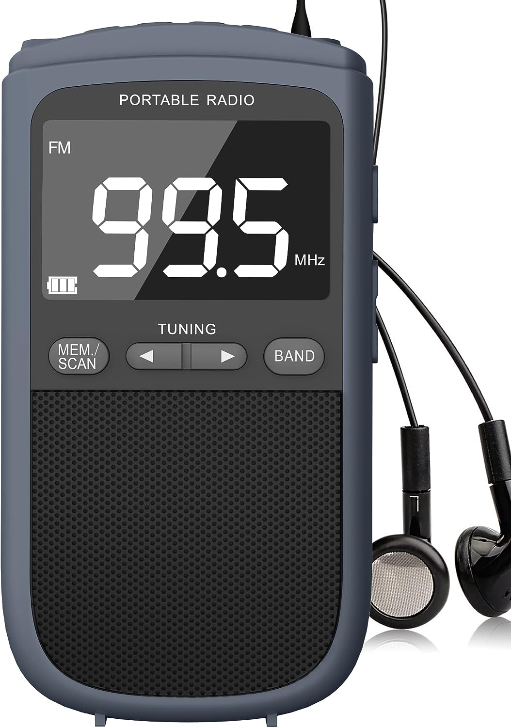 AM FM Walkman Radio:900mAh Rechargeable Portable [...]