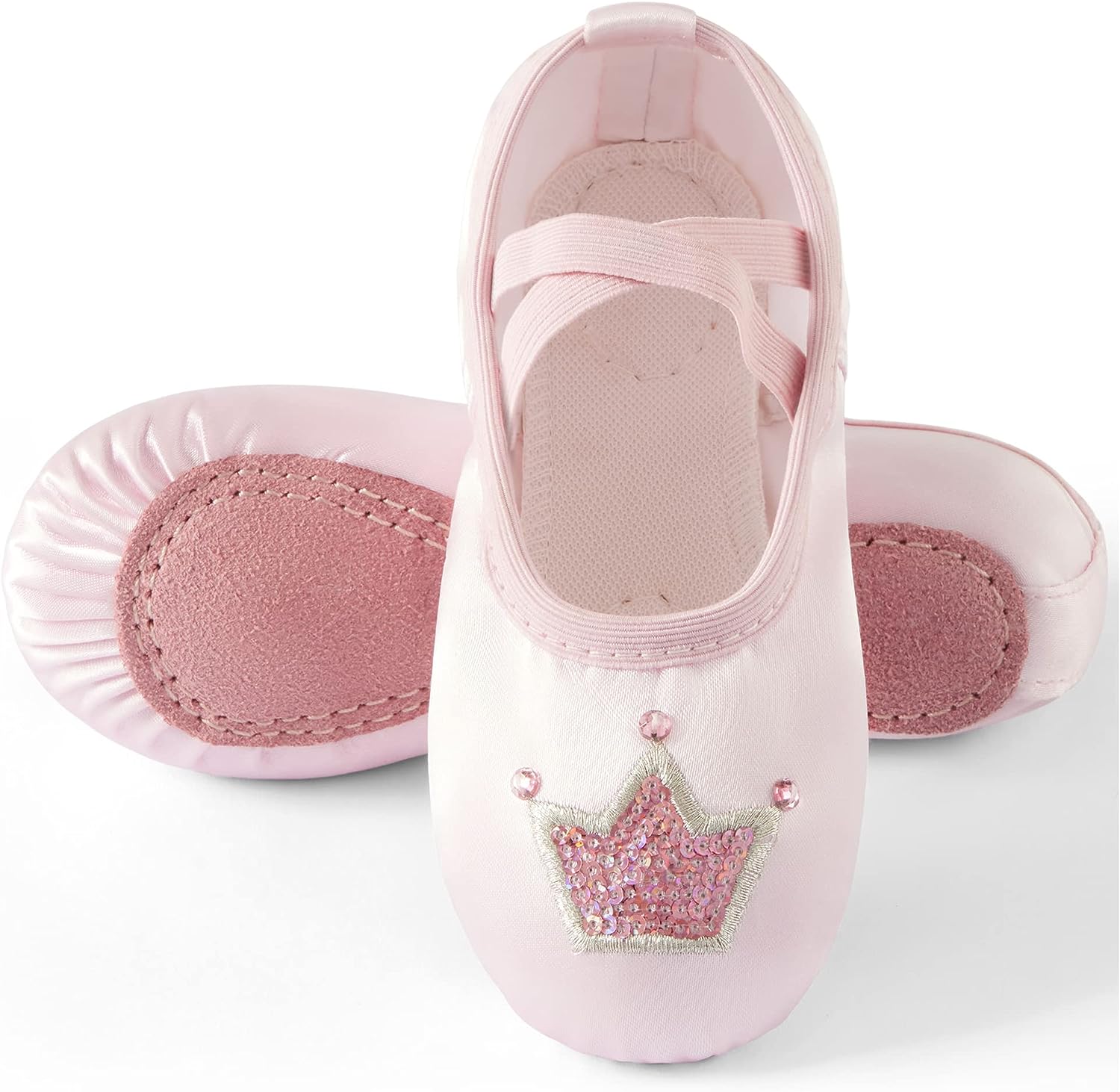 TRIPLE DEER Ballet Shoes for Girls, Satin Dance [...]