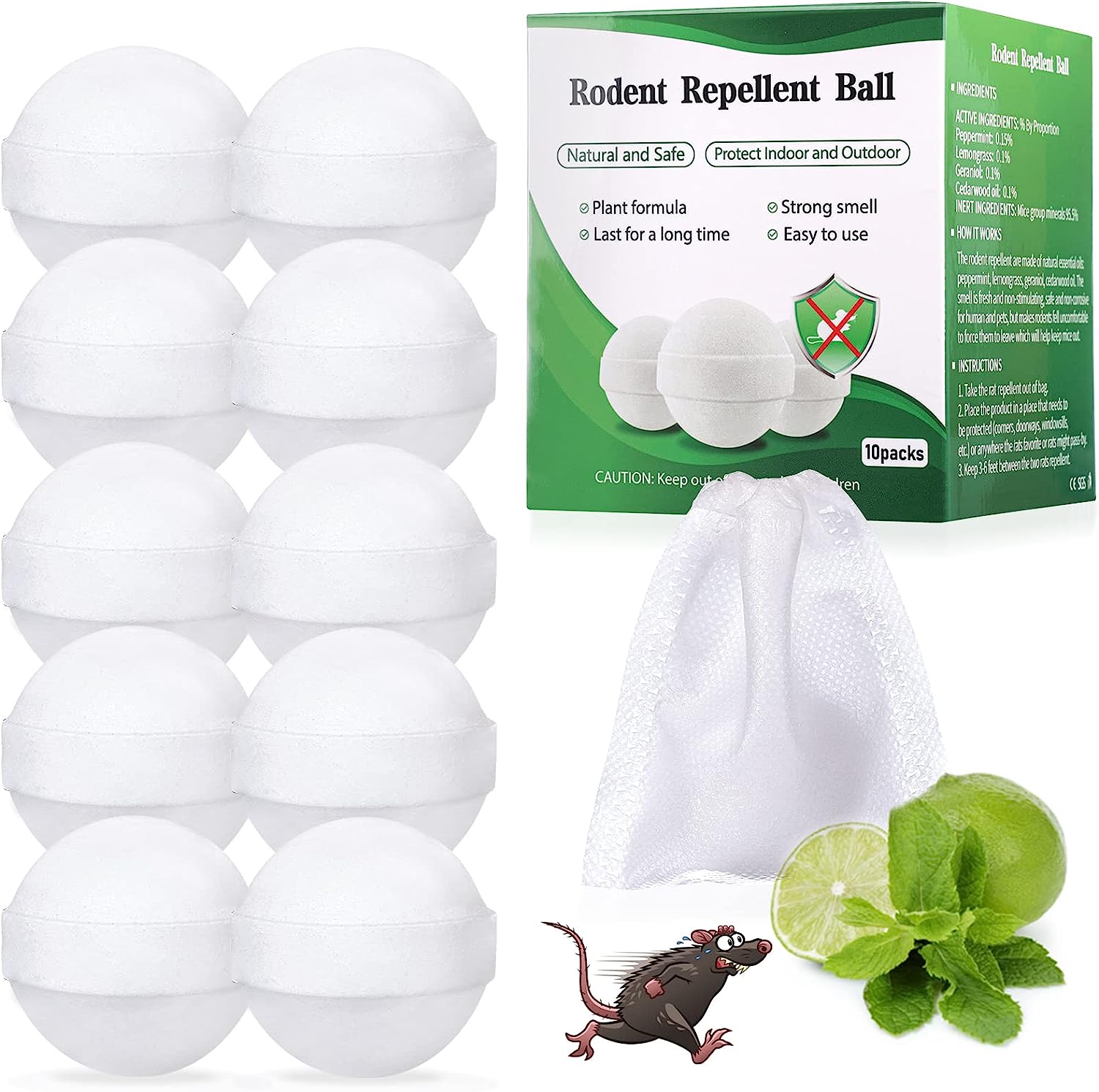 Rodent Repellent Balls Squirrel Rat Repeller Mice [...]