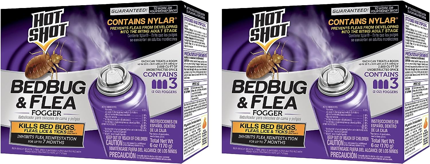Hot Shot BedBug And Flea Fogger, Inhibits Flea [...]