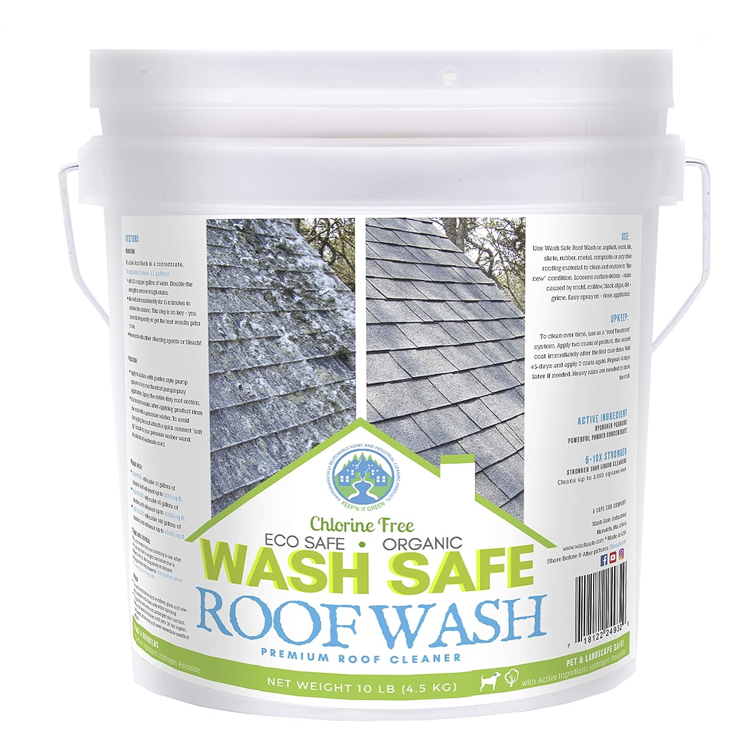 Wash Safe™ ROOF WASH Roof Cleaner, 10 lb. | Clear, [...]