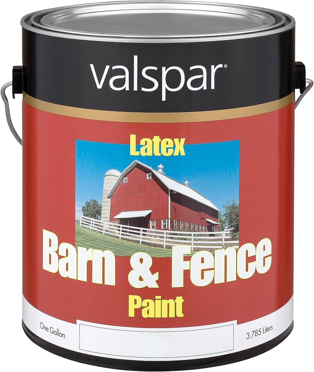 1 Gallon White Exterior Barn & Fence Latex Paint [...]