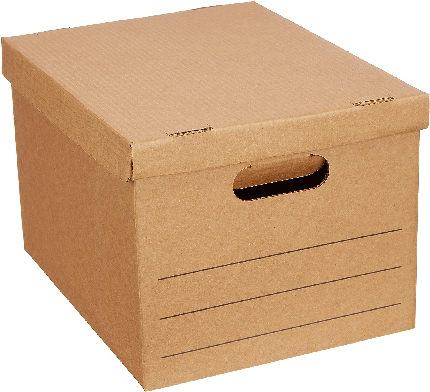 Amazon Basics Small Moving Boxes with Lid and Handles, [...]