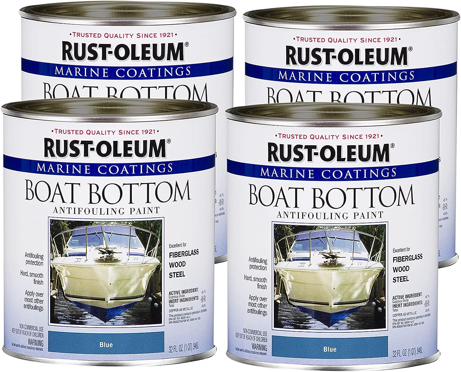 Rust-Oleum 207013-4PK Marine Boat Bottom Antifouling [...]