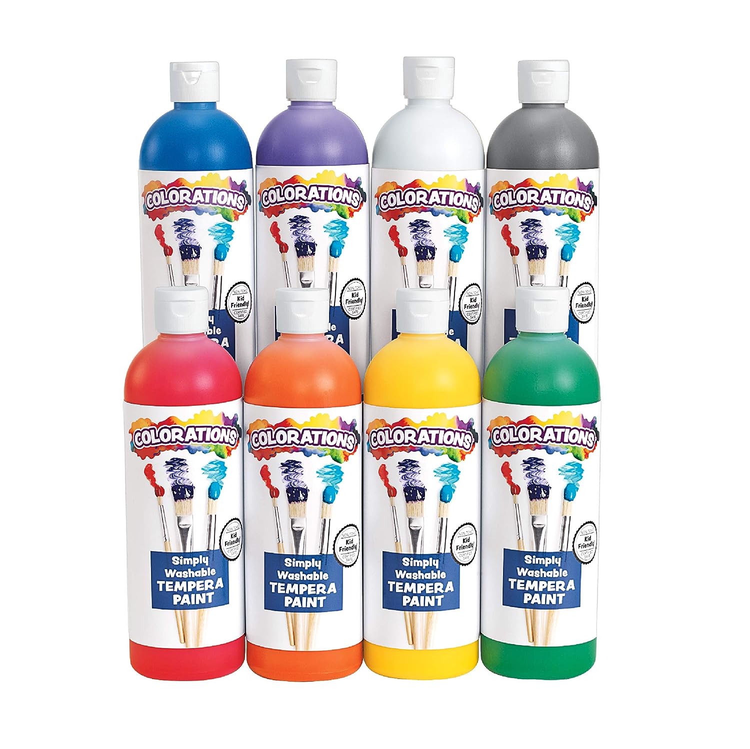 Colorations Simply Washable Tempera Paint, Rainbow [...]