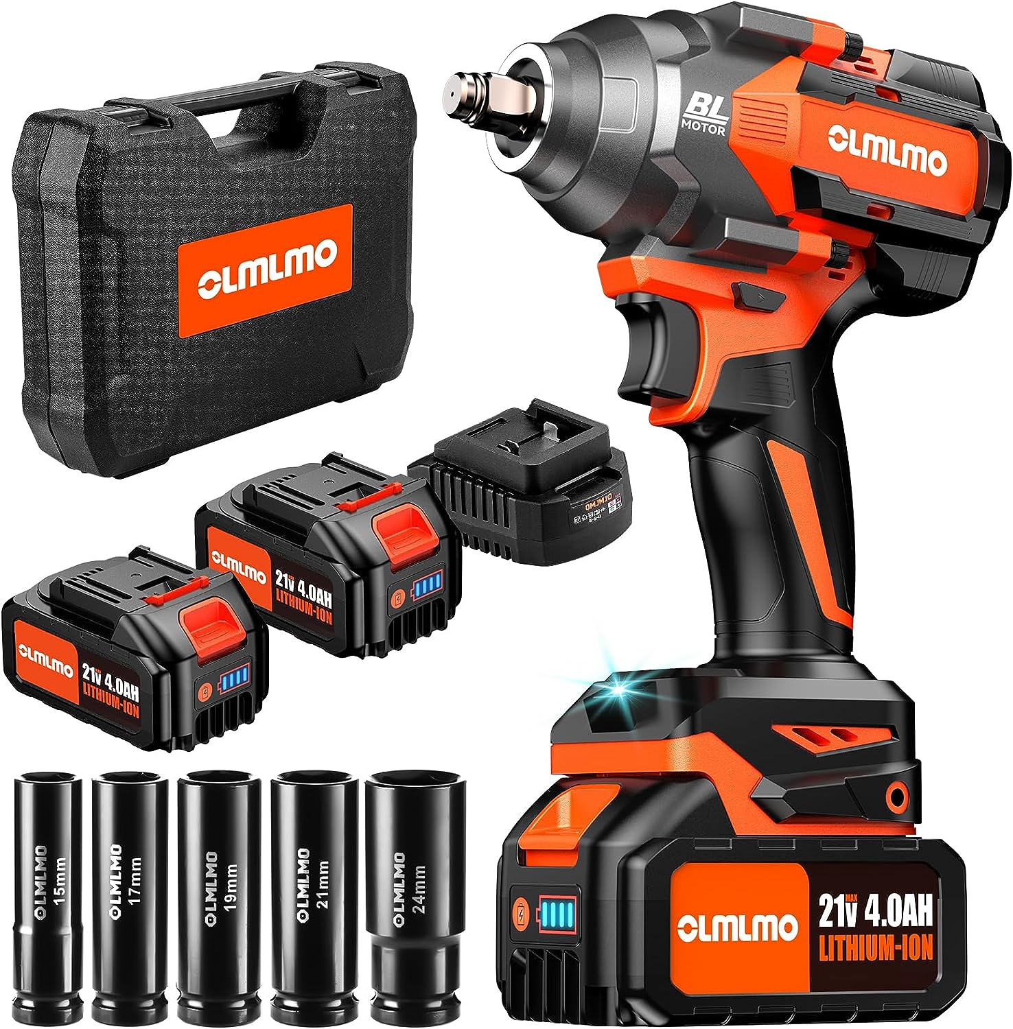 olmlmo Cordless Impact Wrench High Torque 1/2-In [...]