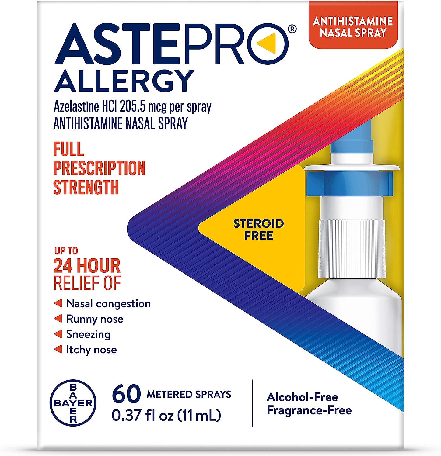 Astepro Allergy Nasal Spray, 24-Hour Allergy Relief, [...]