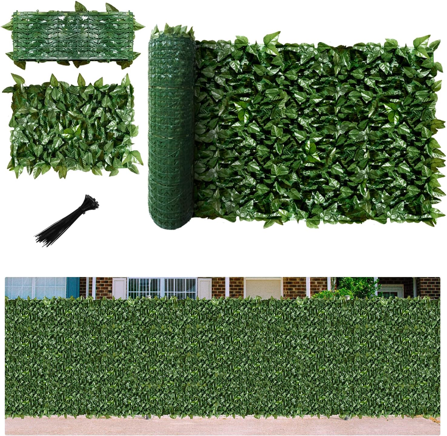 FLORALEAF Artificial Ivy Privacy Fence Screen [...]