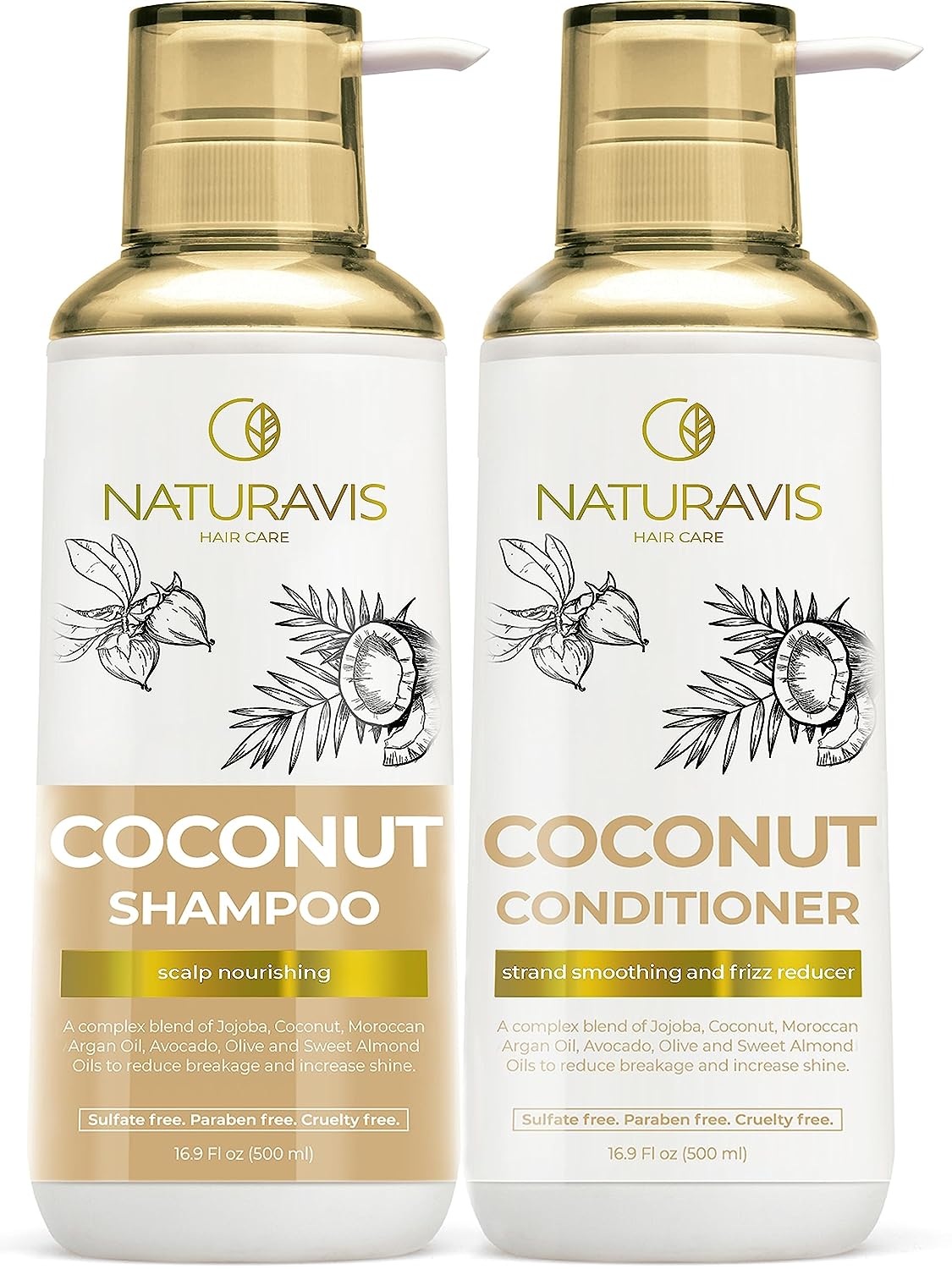 Coconut Shampoo and Conditioner Set - Sulfate Free and [...]