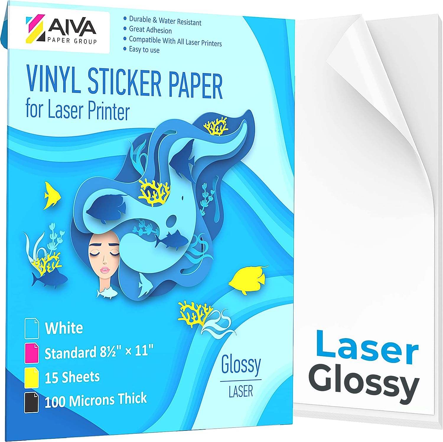 Printable Vinyl Sticker Paper for Laser Printer - [...]