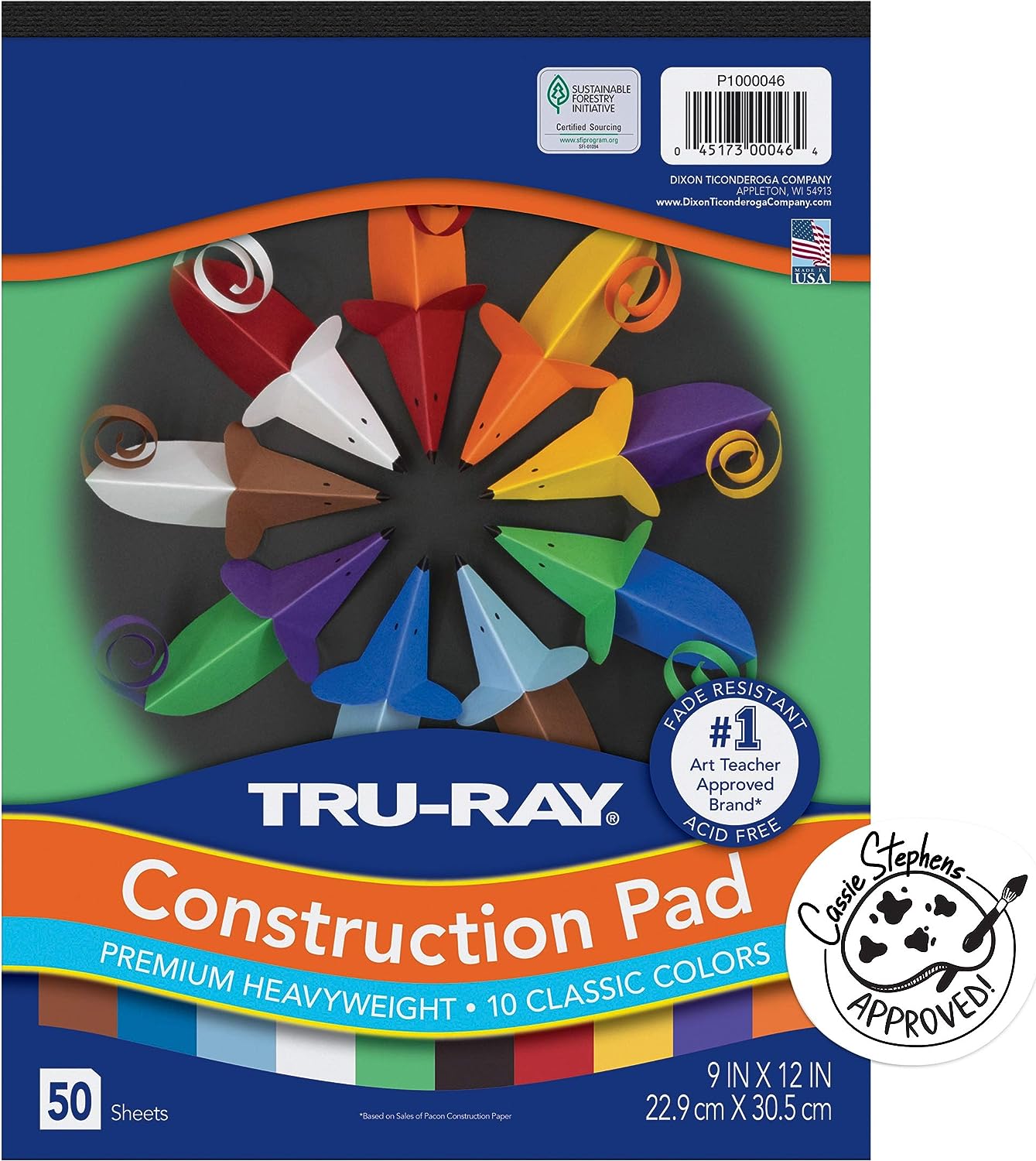 Tru-Ray® Heavyweight Construction Paper Pad, 10 [...]
