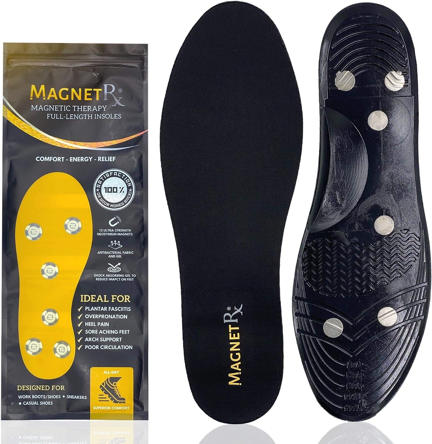 MagnetRX® Magnetic Shoe Insoles - Gel Comfort Magnetic [...]