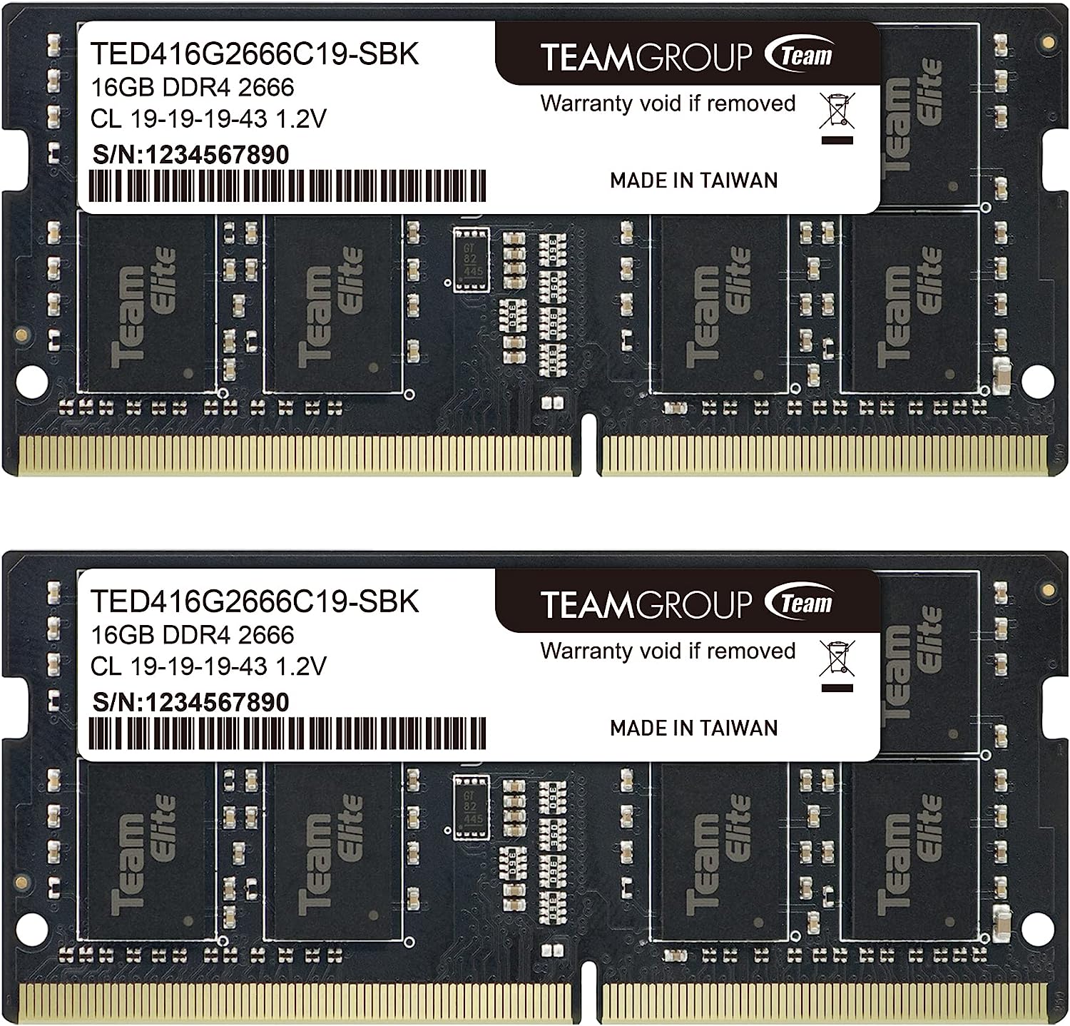 TEAMGROUP Elite DDR4 32GB Kit (2 x 16GB) 2666MHz [...]