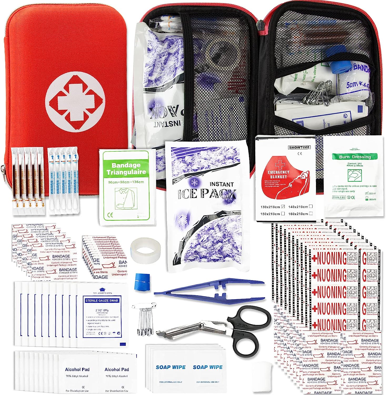 274 Pieces First Aid Kit for Travel/ Business/ Hiking/ [...]