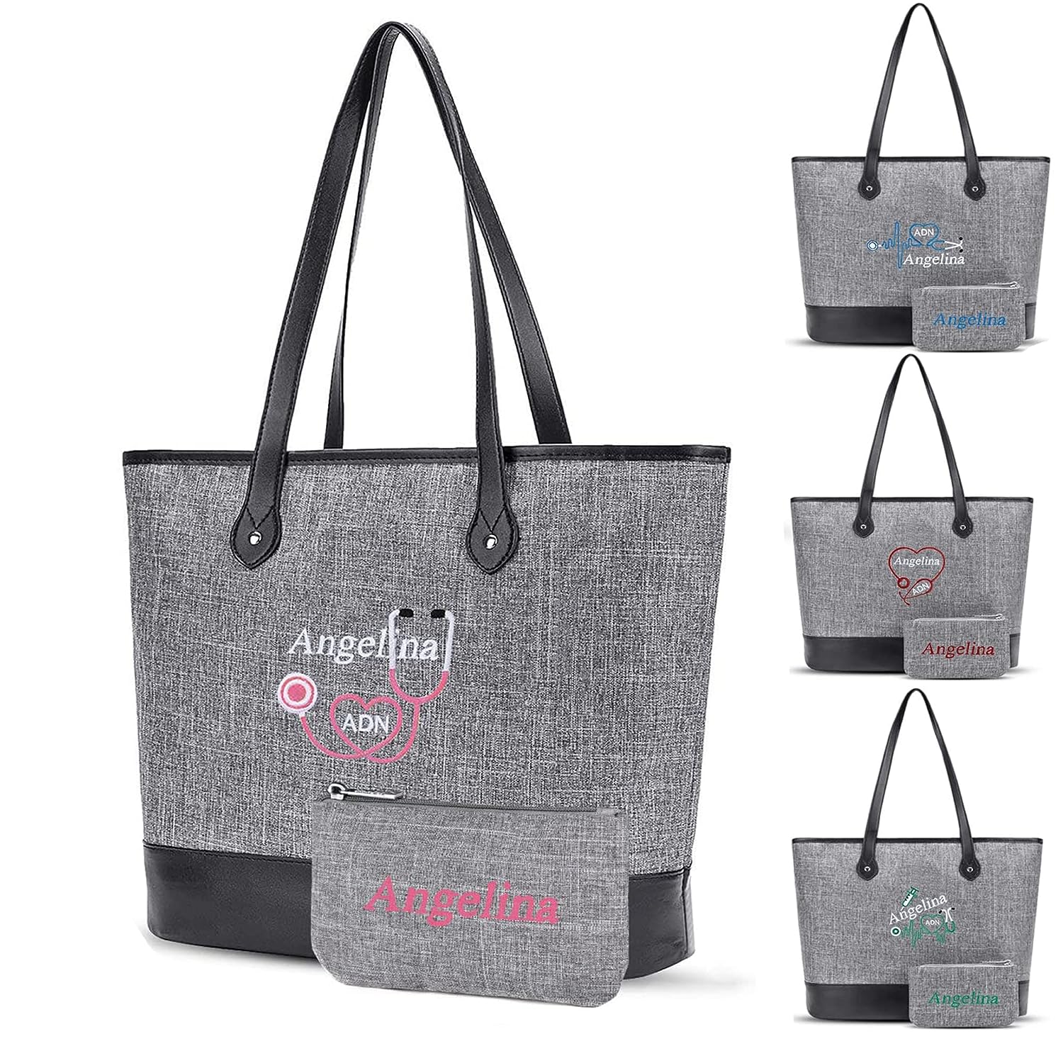 Personalized Nurse Tote Bag for Women Customize Work- [...]