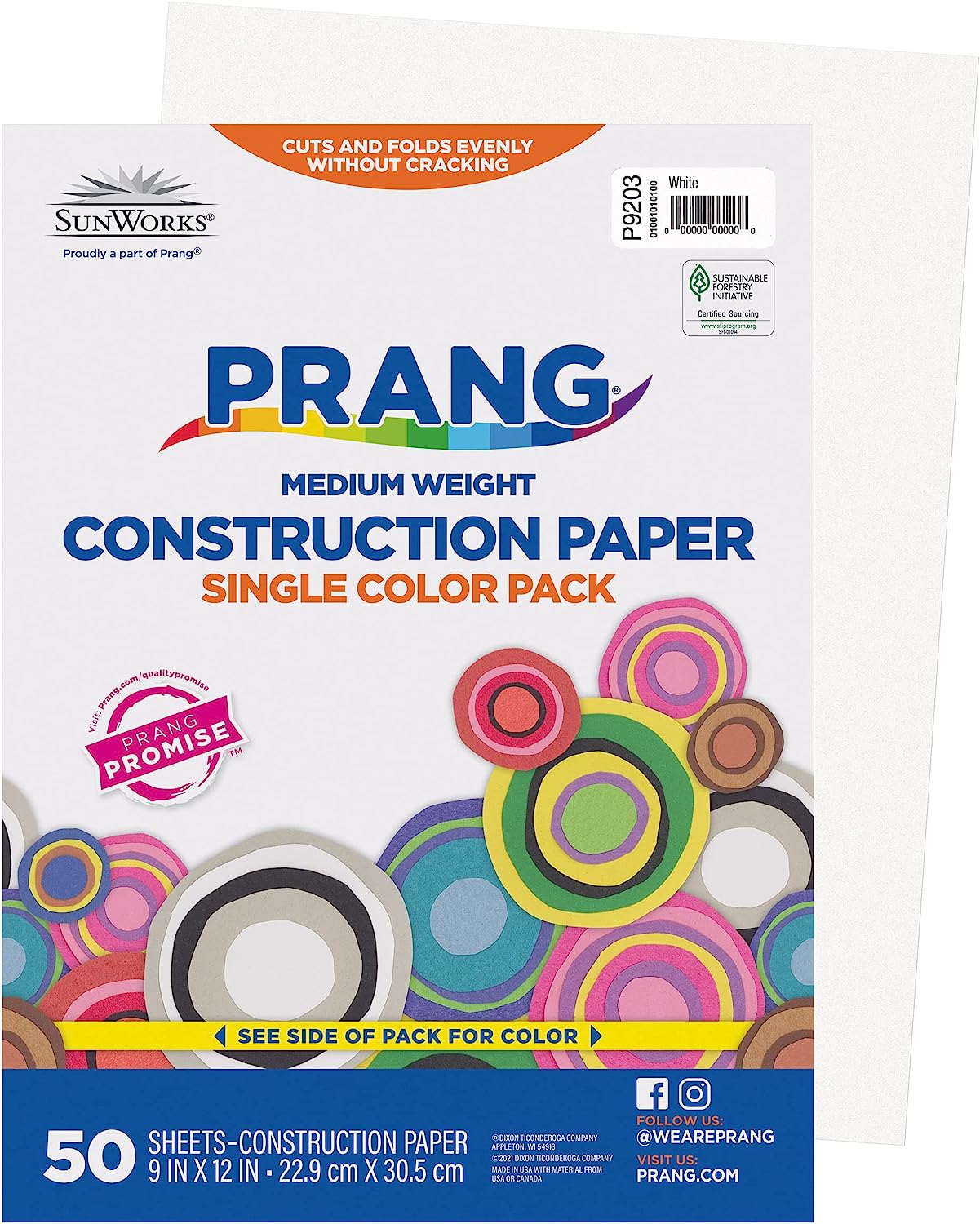 Prang (Formerly SunWorks) Construction Paper, White, [...]