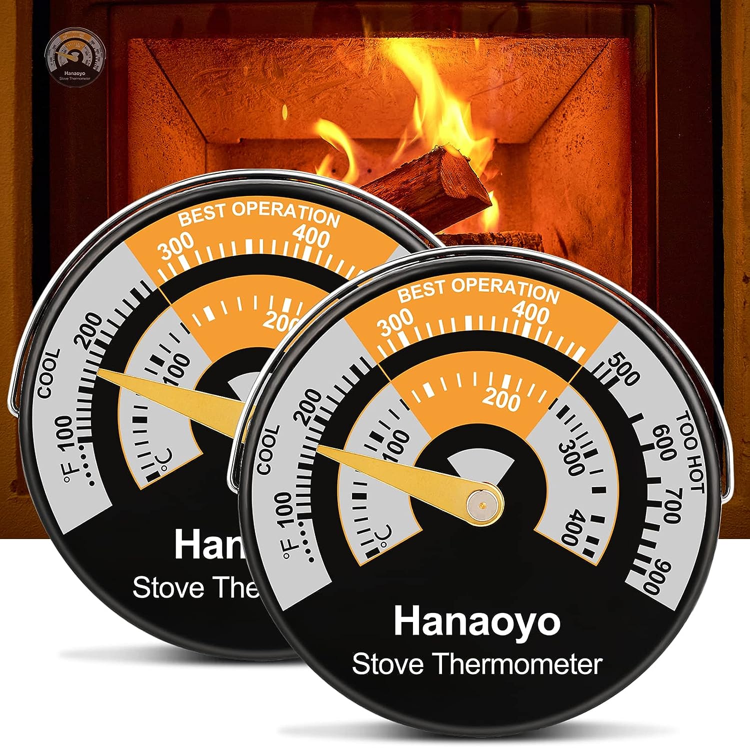 Hanaoyo Magnetic Stove Thermometer Wood Stove [...]