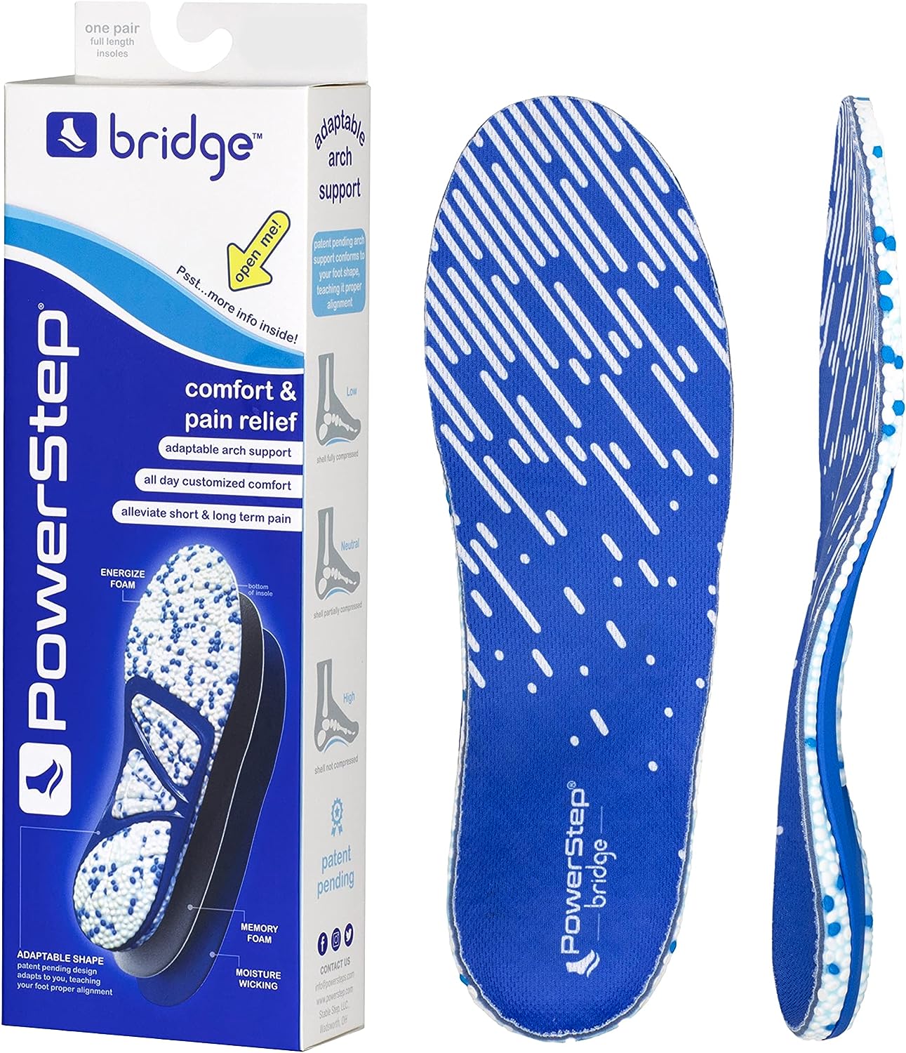 Powerstep Bridge - Arch Support Insoles with Memory [...]