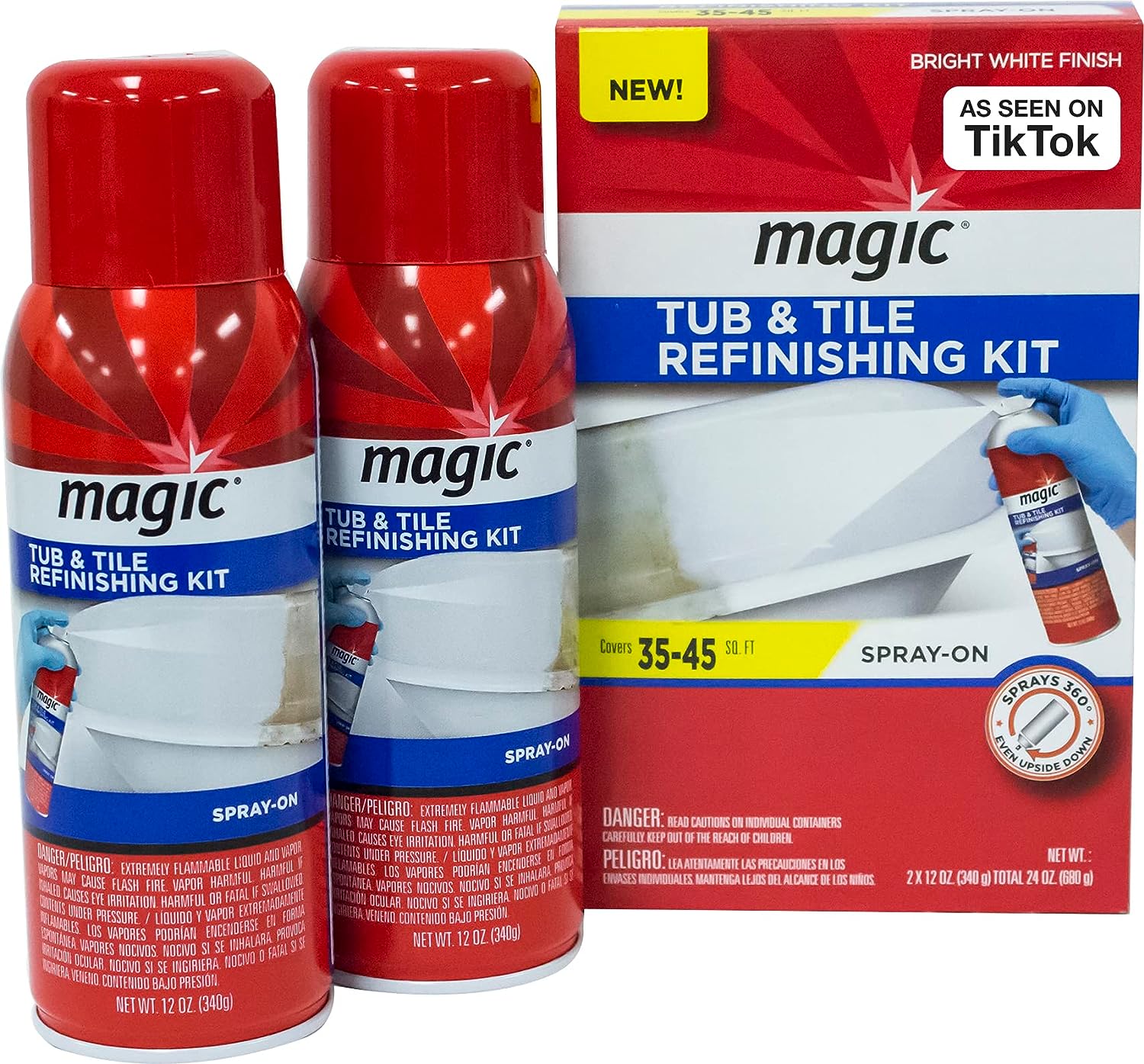 Magic Tub and Tile Refinishing Kit - Spray on Aerosol [...]