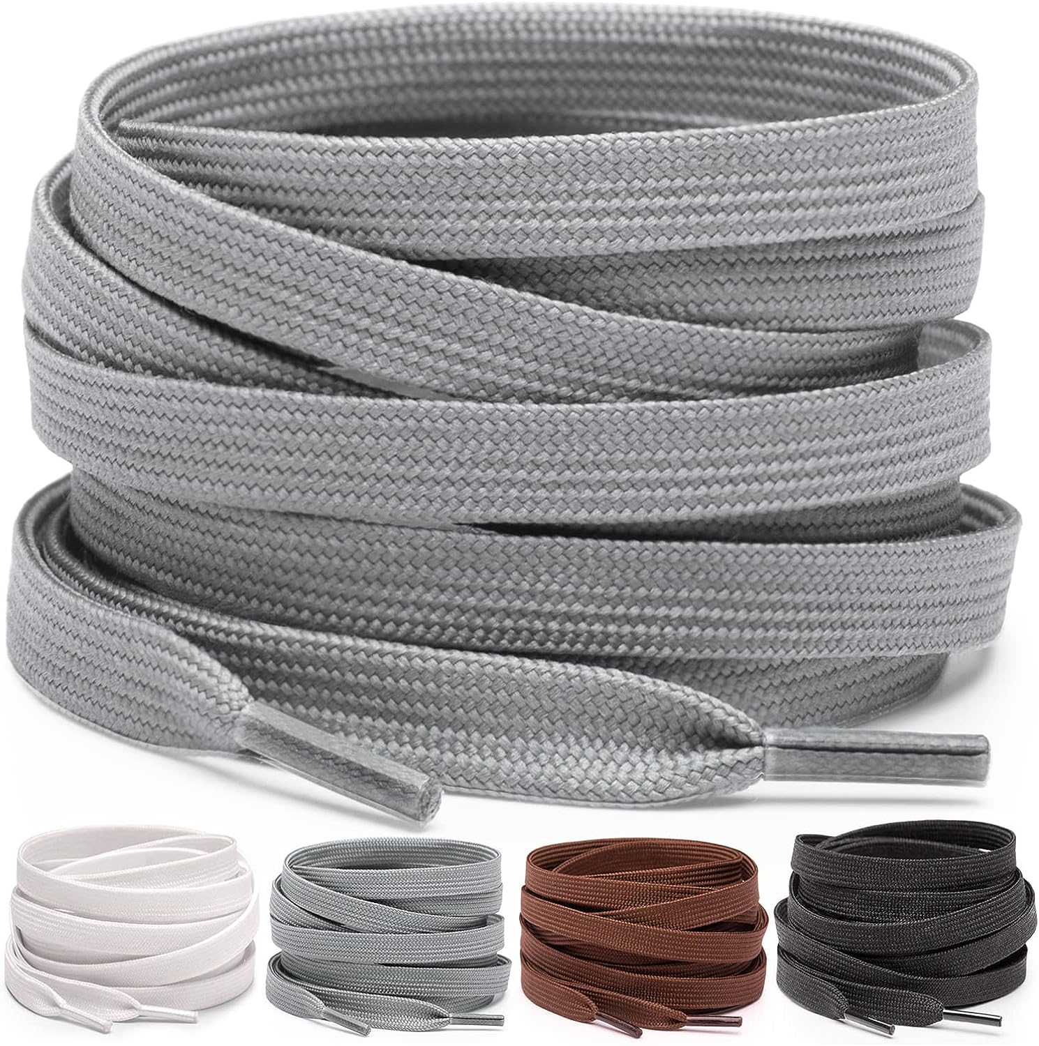 Miscly Flat Shoe Laces for Sneakers, Multiple Lengths [...]