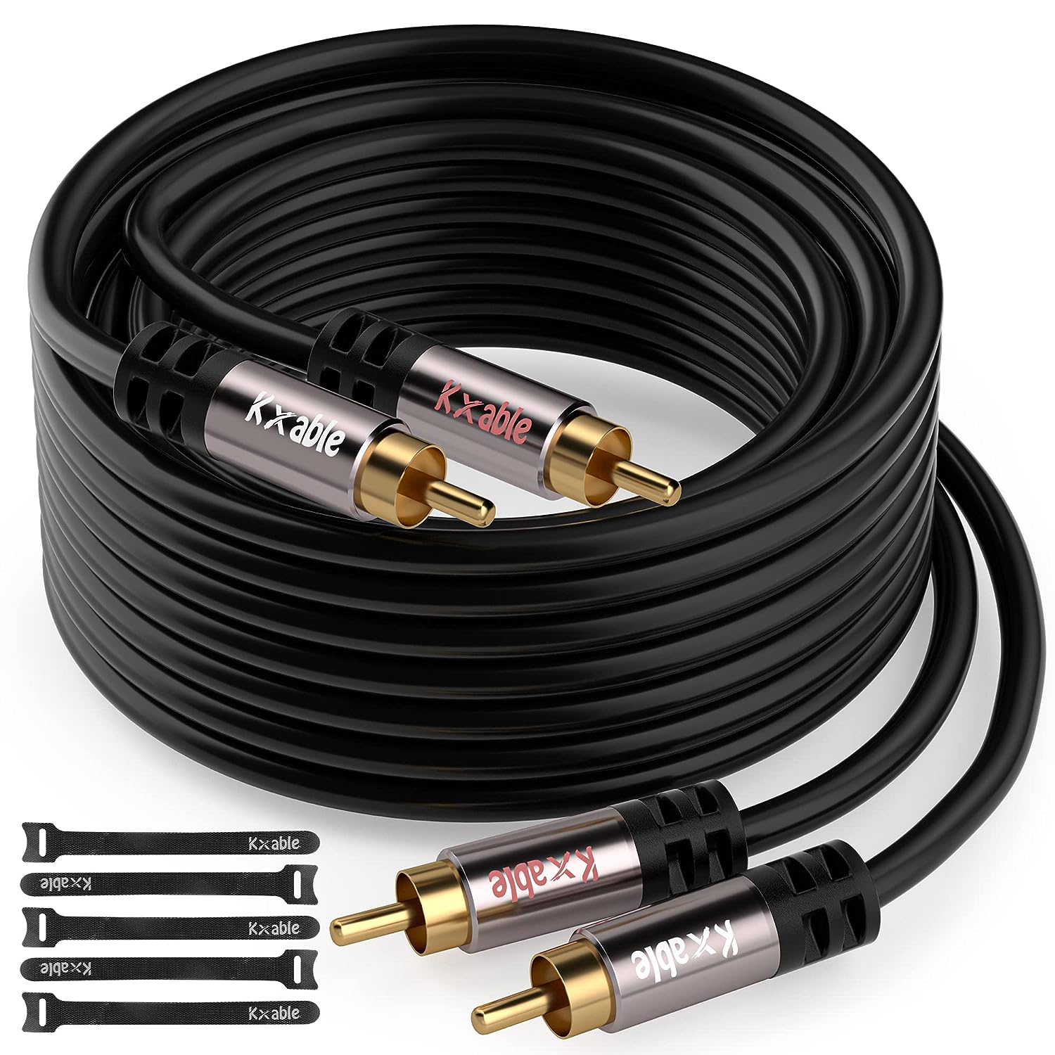 2RCA to 2RCA Cable 15 Feet, Hi-Fi Sound, Shielded, [...]