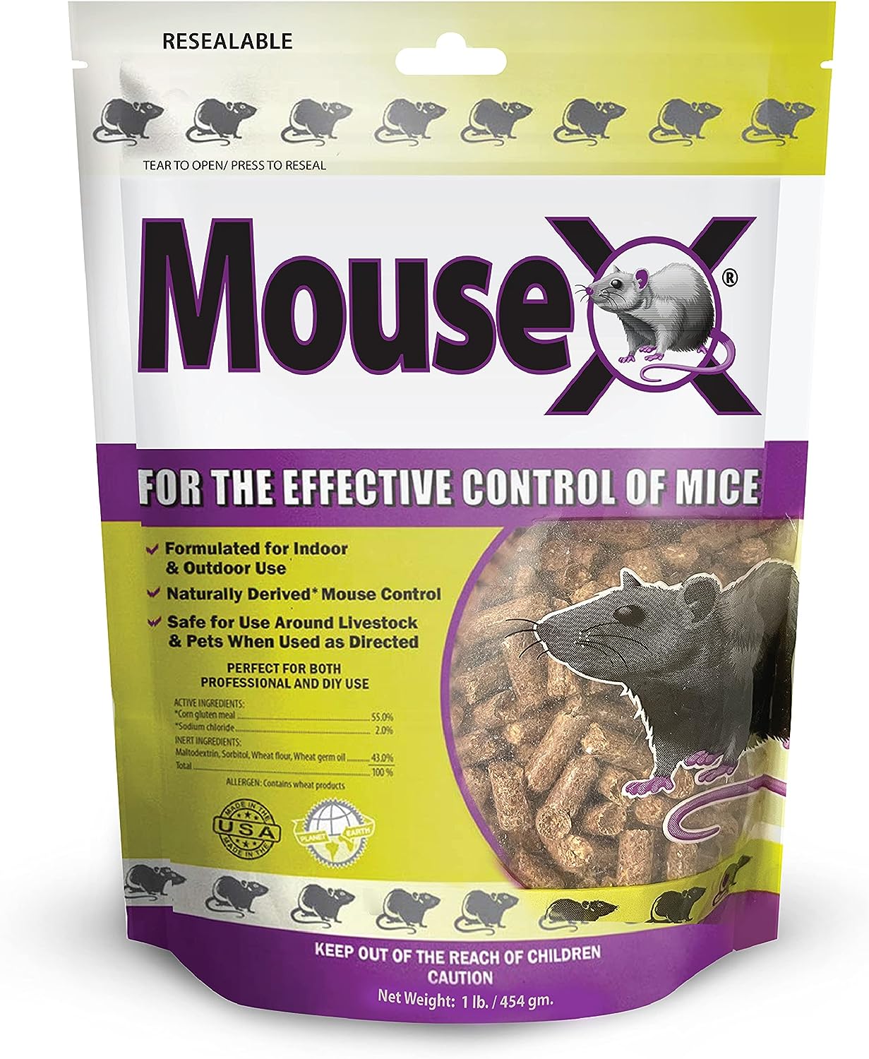 MouseX Bait Pellets, All-Natural Poison Free Humane [...]