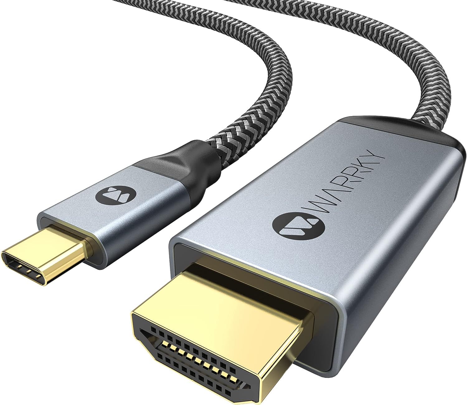 Warrky USB C to HDMI Cable 4K, 3.3ft [Braided, High [...]