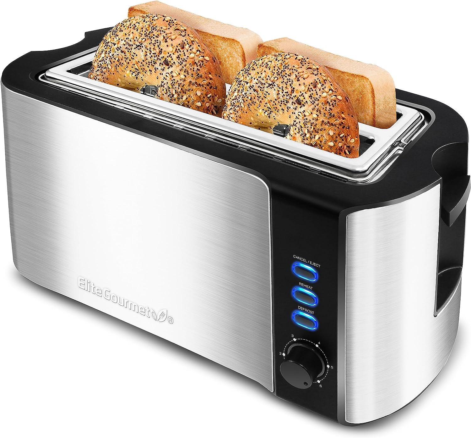 Elite Gourmet ECT-3100 Long Slot 4 Slice Toaster, [...]